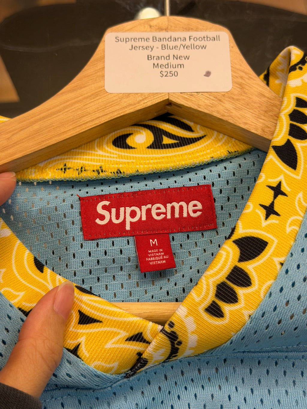 Supreme Bandana Football Jersey - Blue/Yellow