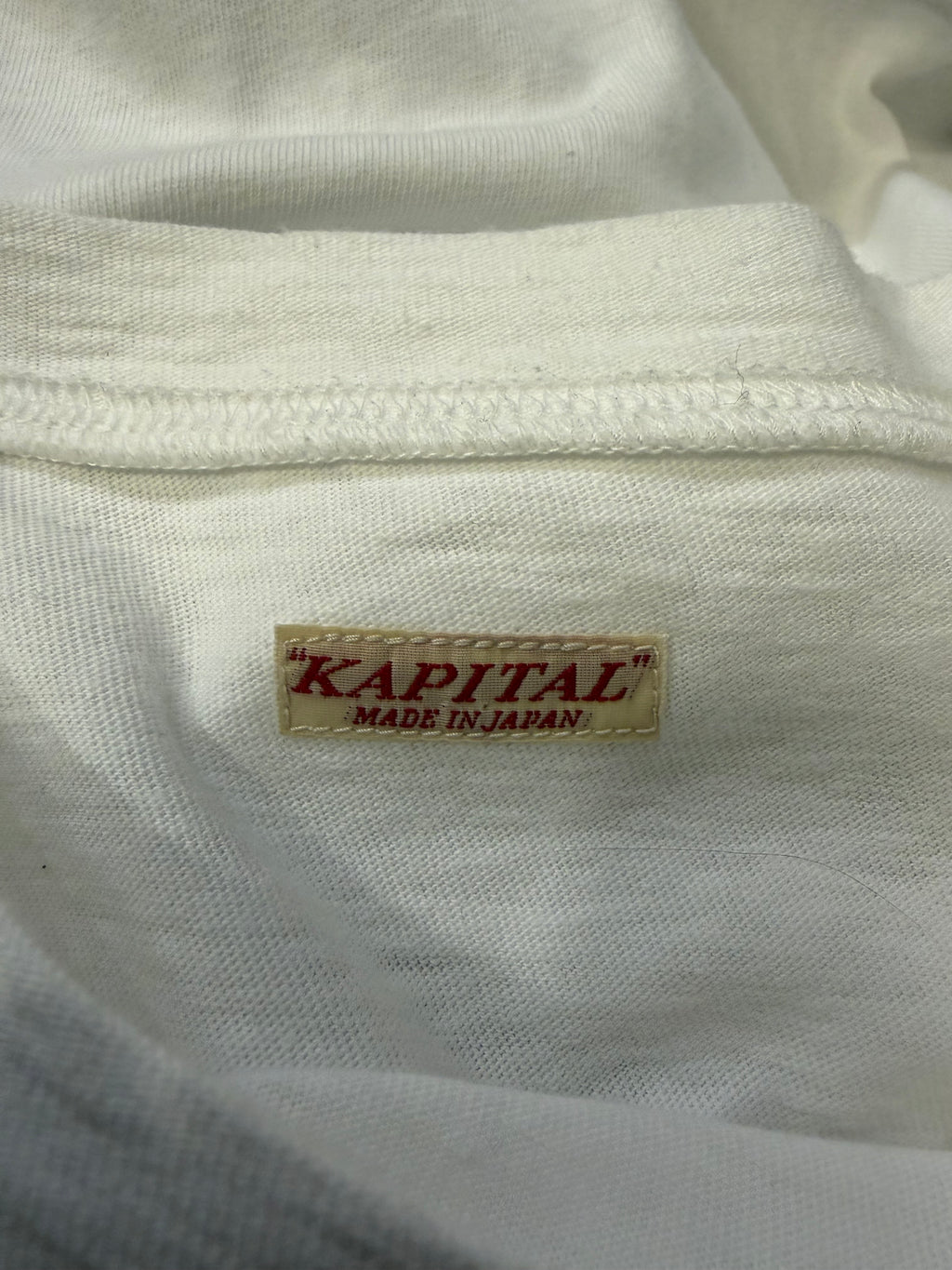 Kapital Flag Logo Oversized Shirt - White