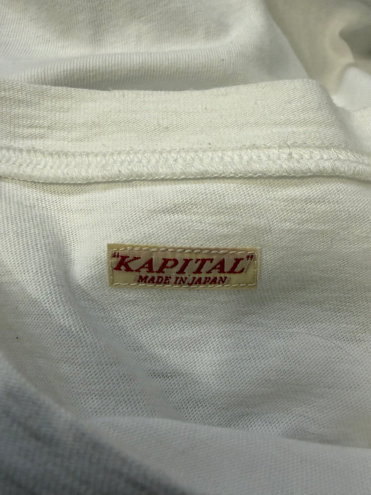 Kapital Flag Logo Oversized Shirt - White