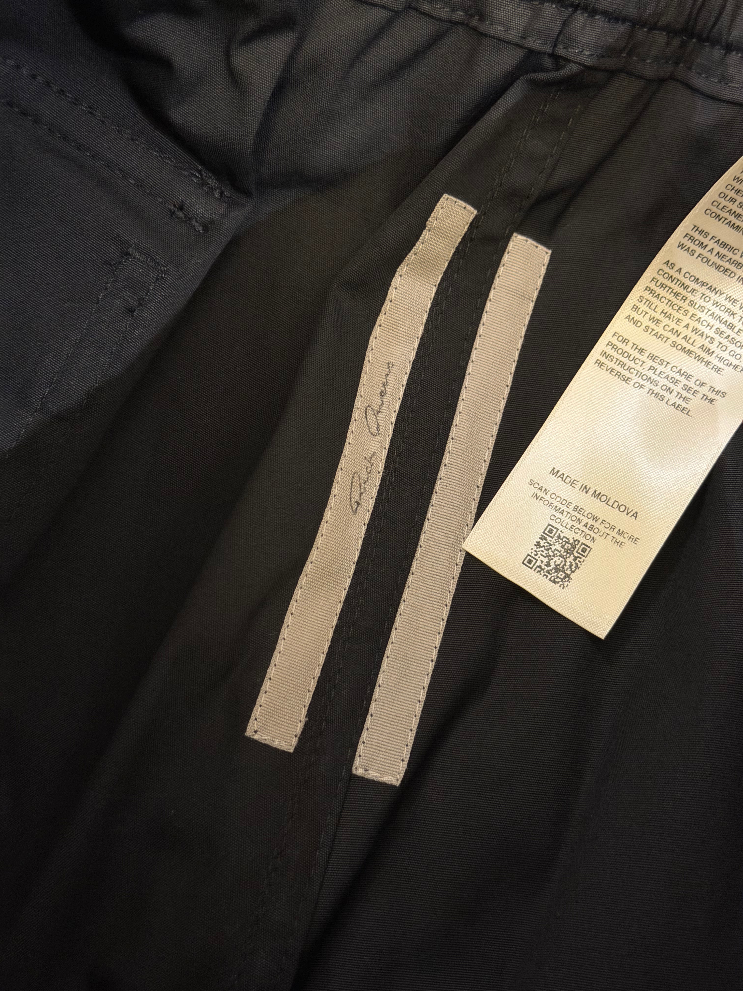 Rick Owens Black Cotton Trousers