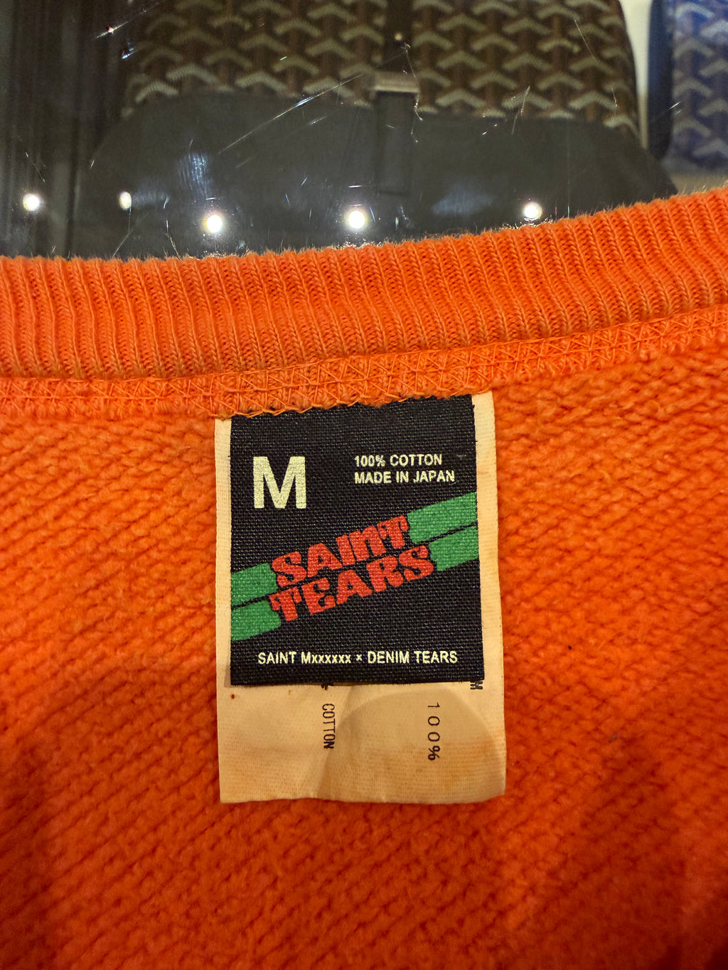 Saint Tears Milk Carton Crewneck - Orange