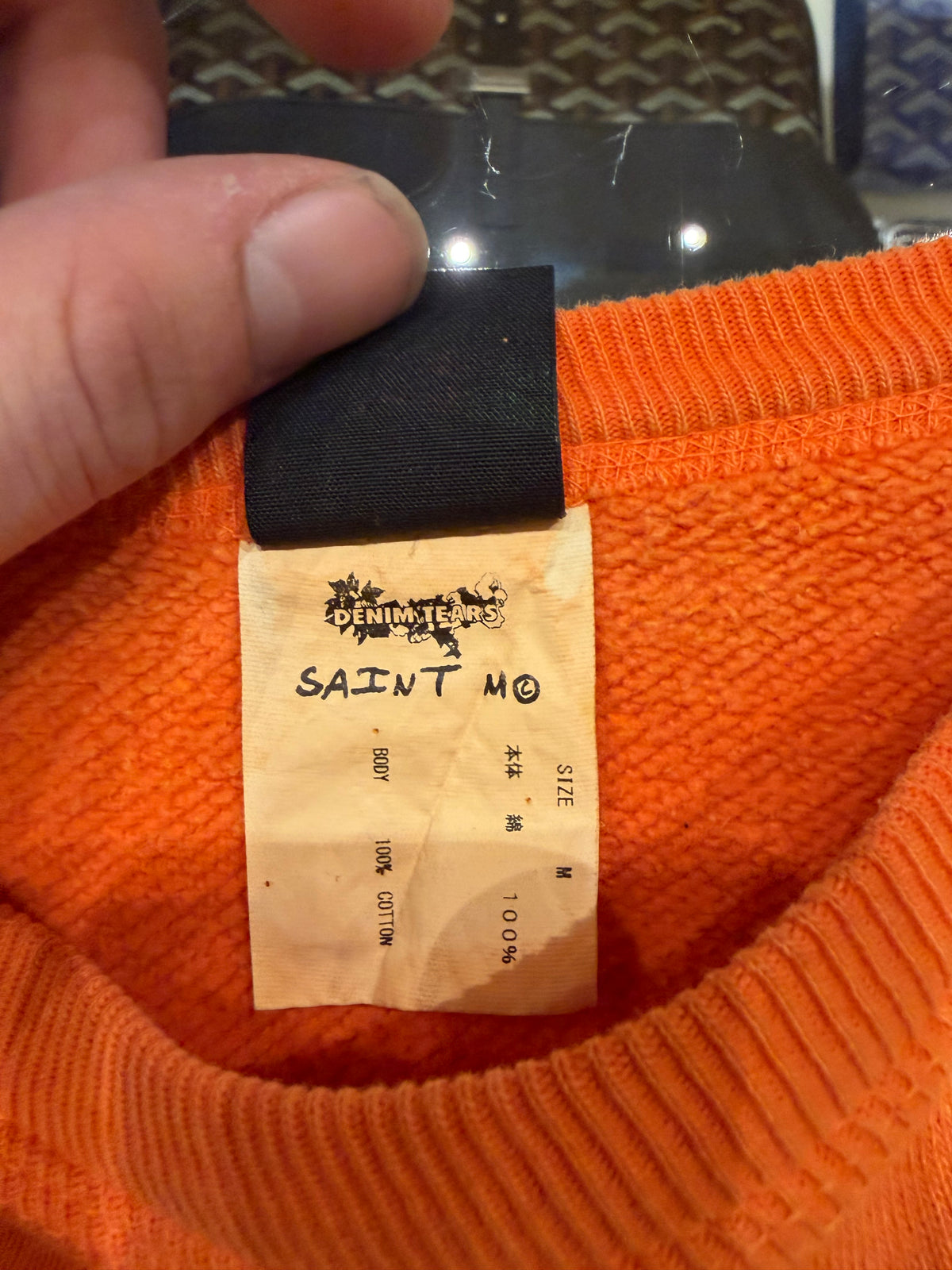 Saint Tears Milk Carton Crewneck - Orange
