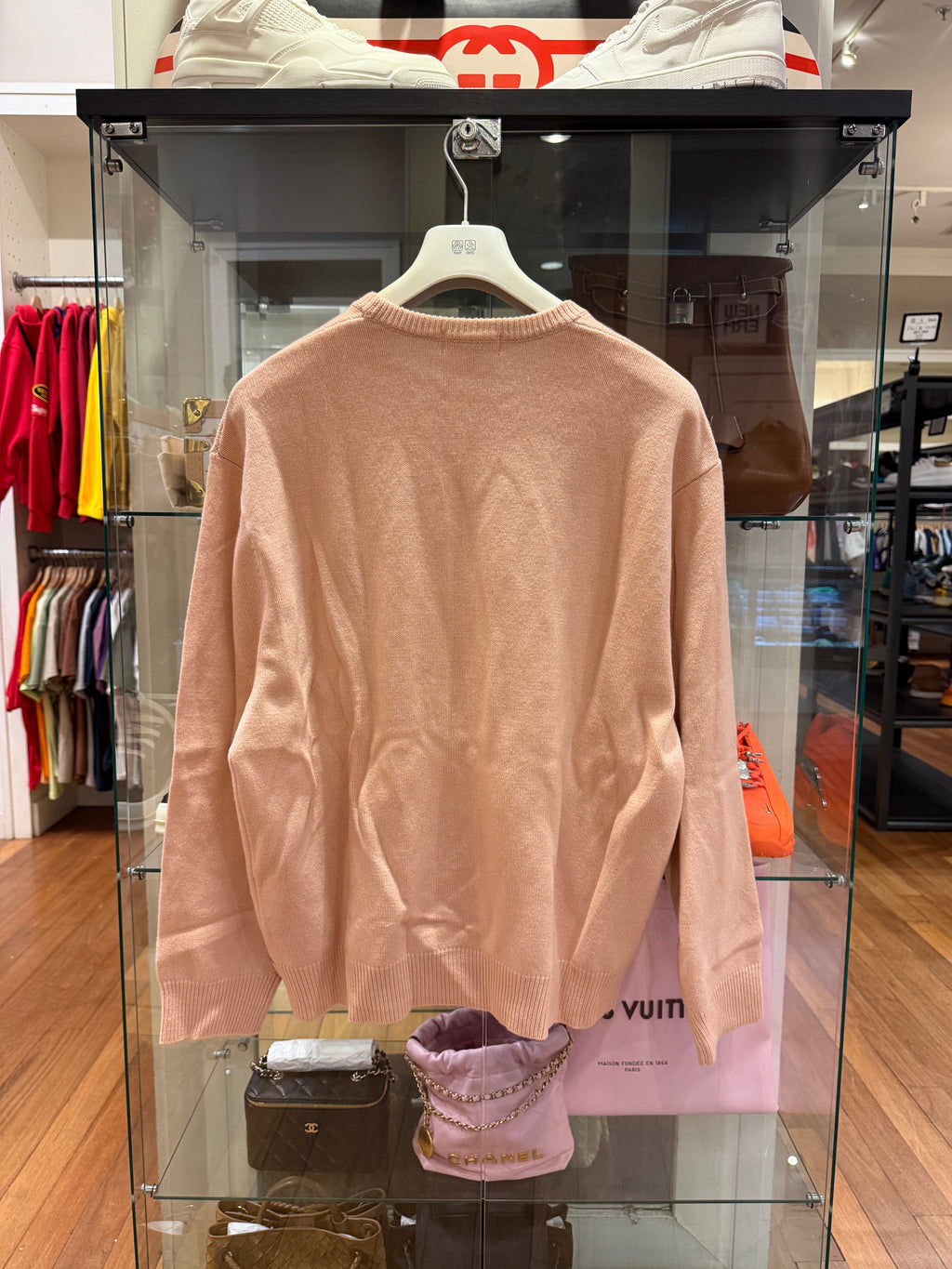 Supreme Jamie Reid Fuck All Sweater- Dusty Pink