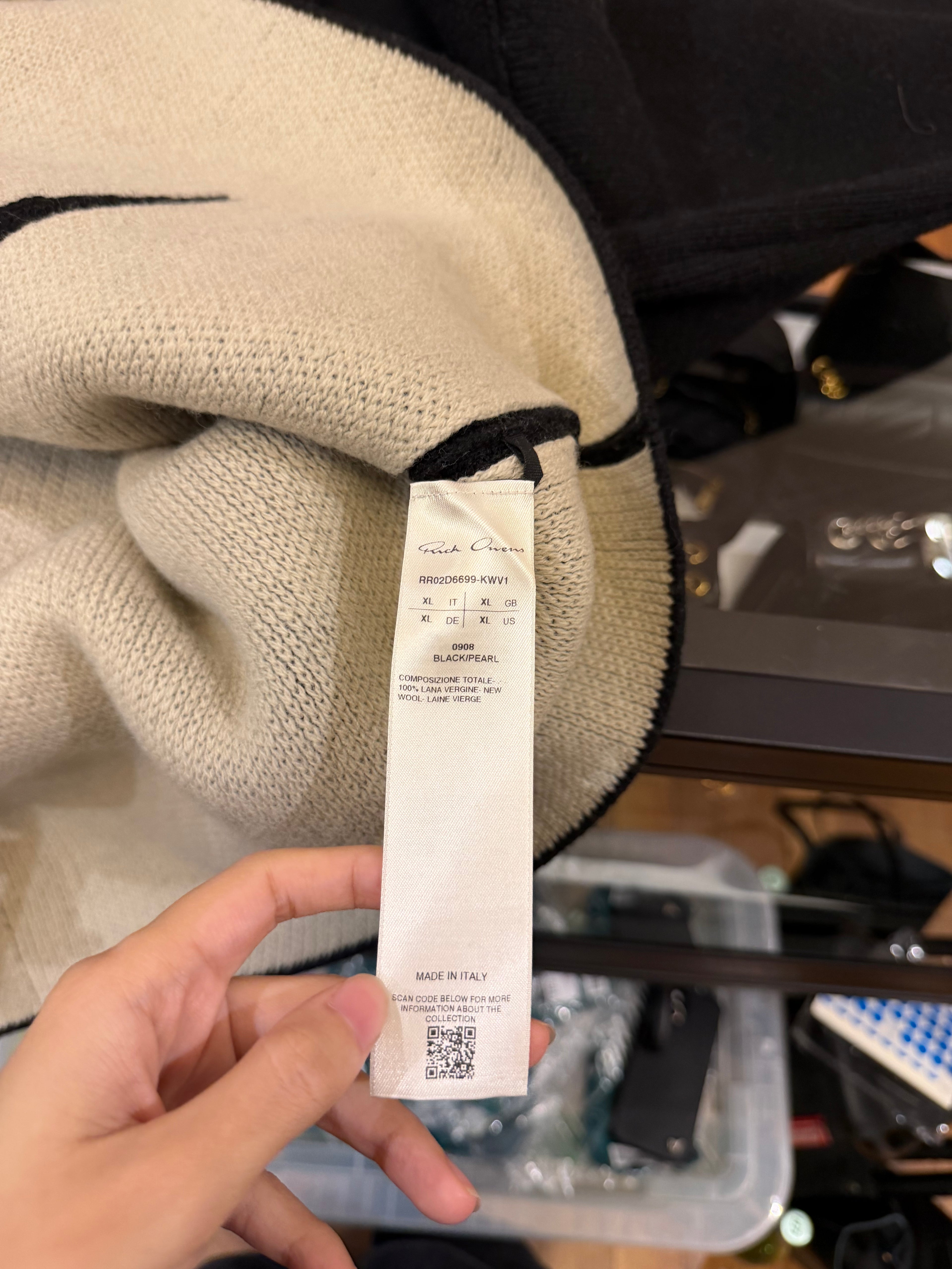 Rick Owens Fall/Winter 2024 "Porterville" Jumbo Crewneck Sweater