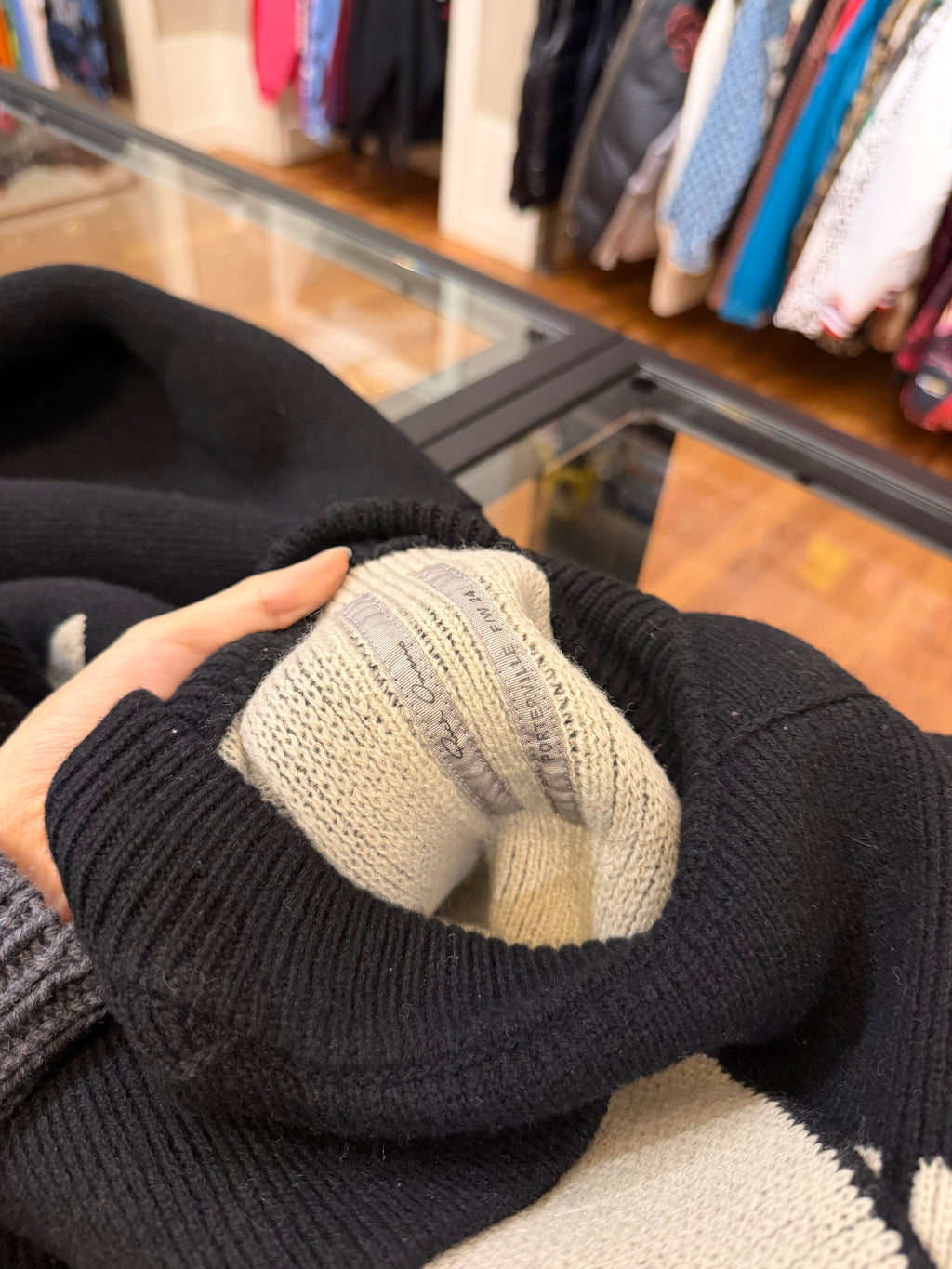 Rick Owens Fall/Winter 2024 "Porterville" Jumbo Crewneck Sweater