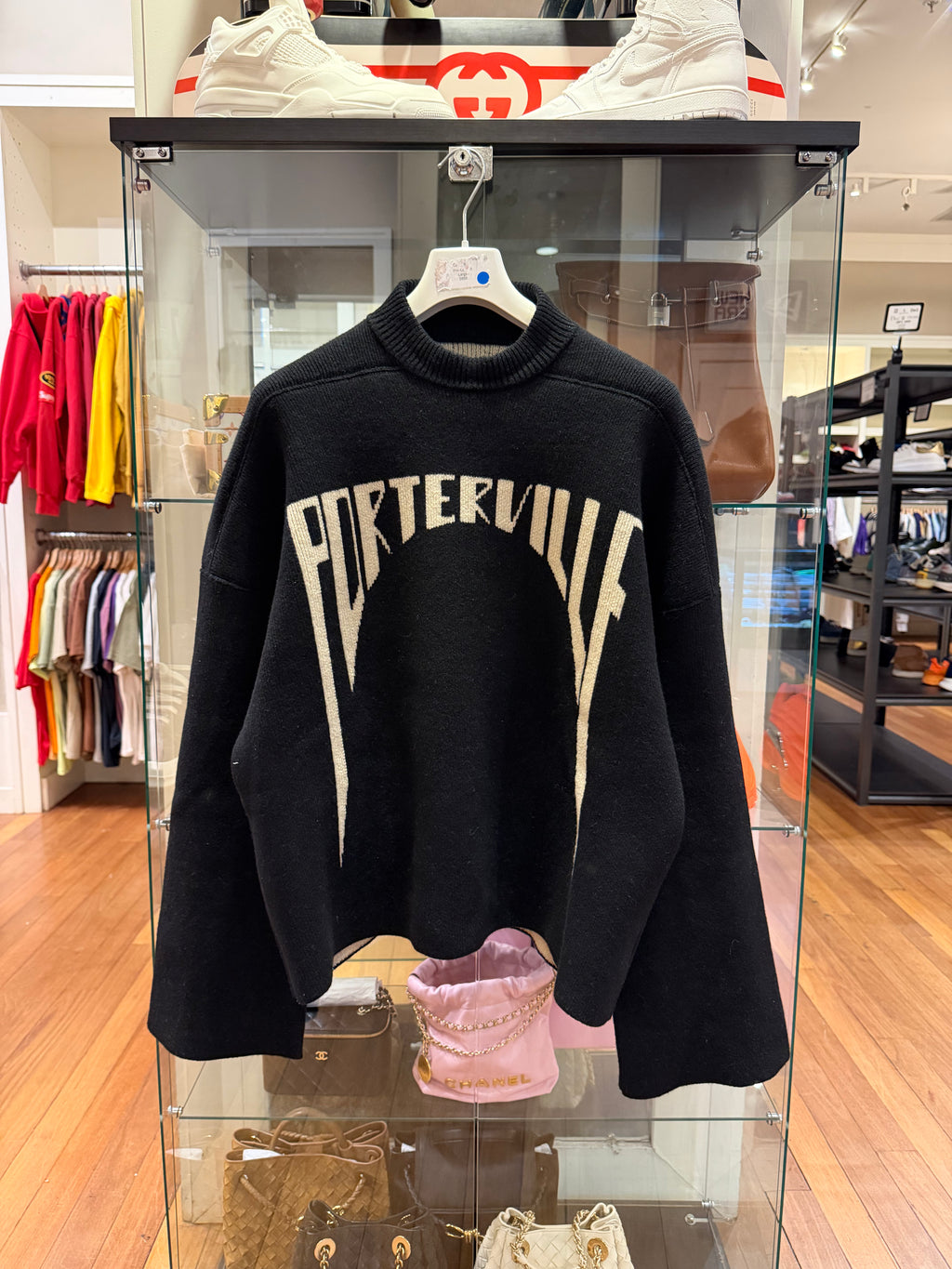 Rick Owens Fall/Winter 2024 "Porterville" Jumbo Crewneck Sweater