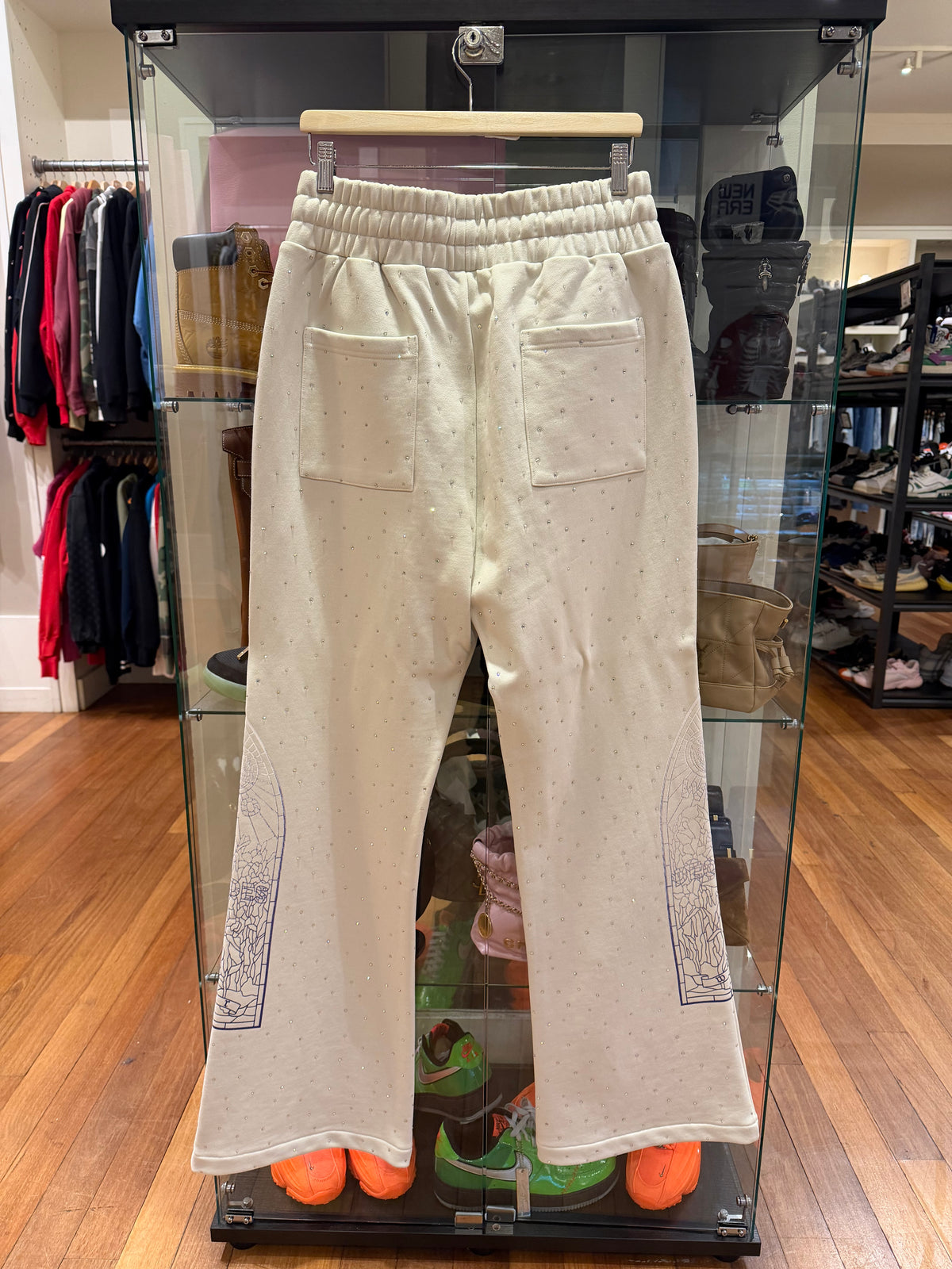 Who Decides War Rhinestone Sweatpants