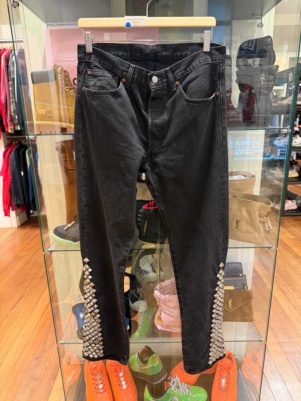 Denim Tears x Levi Rocker Studded Denim Jeans - Black