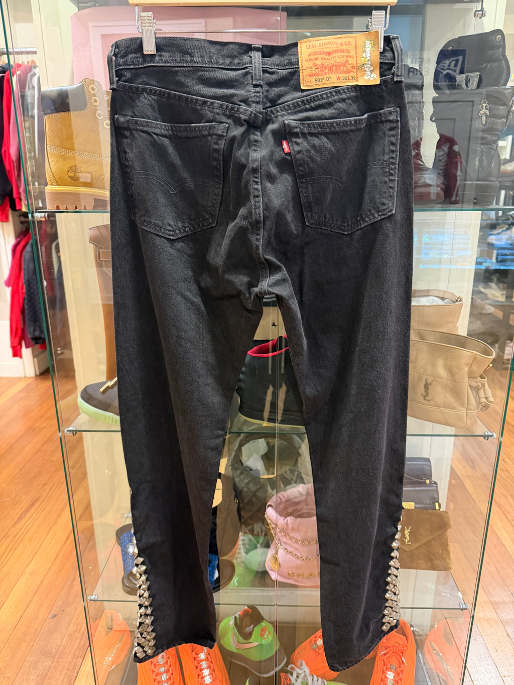 Denim Tears x Levi Rocker Studded Denim Jeans - Black