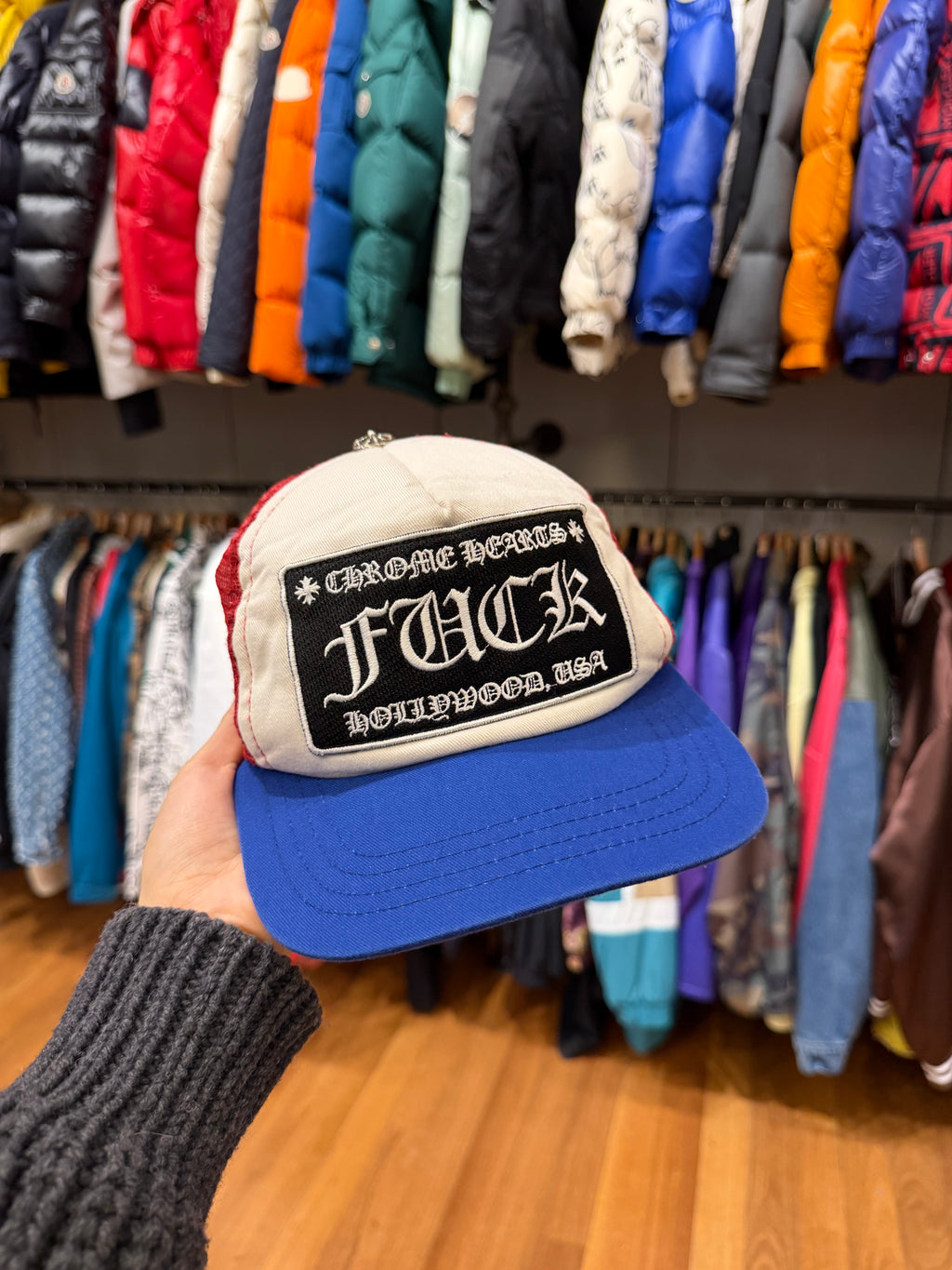 Chrome Hearts "Fuck" Hollywood Trucker Hat