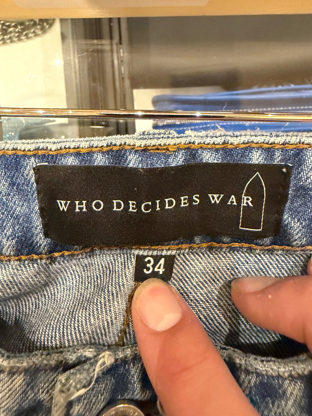 Who Decides War Rhinestone Flare Jeans