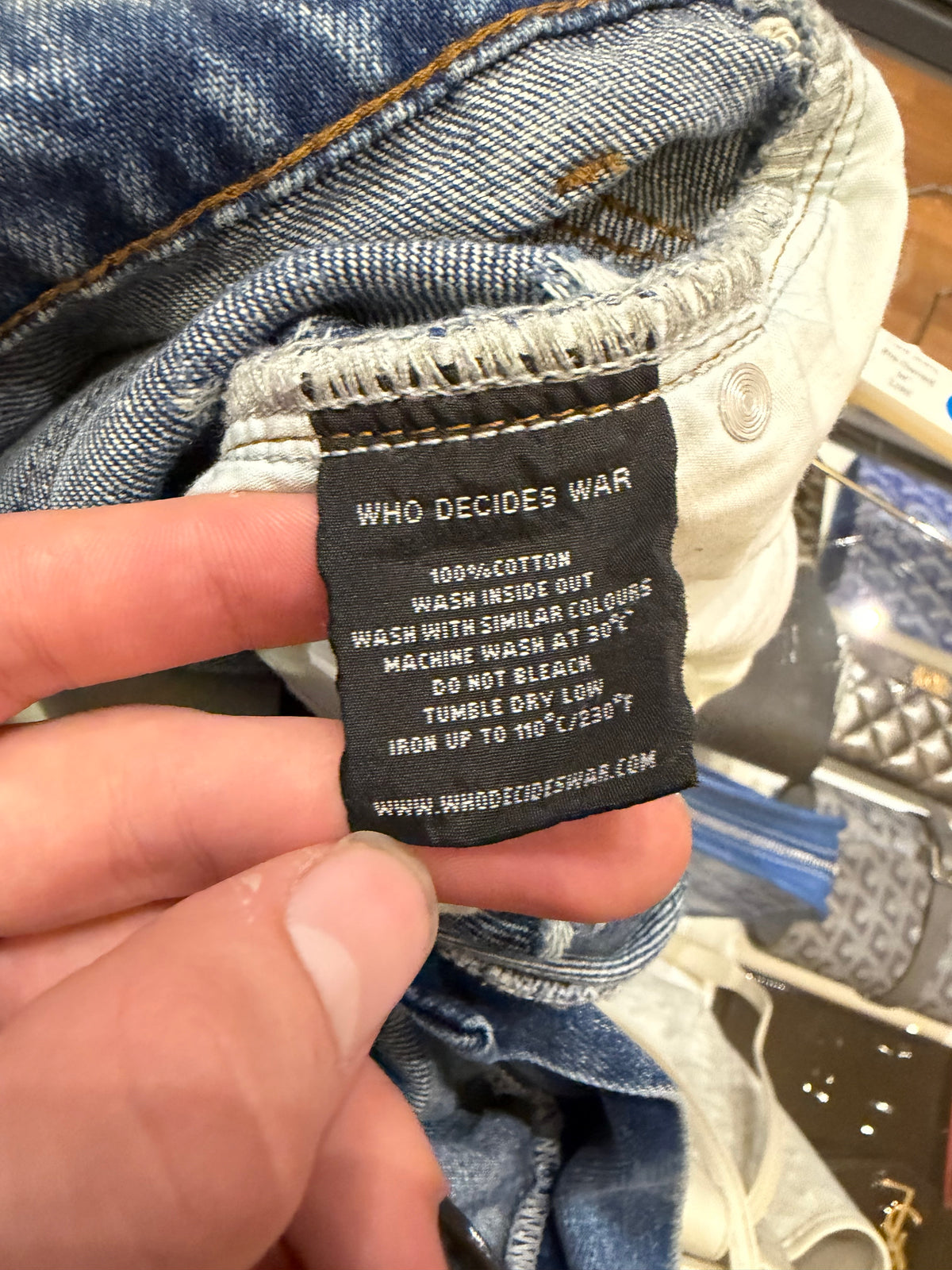 Who Decides War Rhinestone Flare Jeans