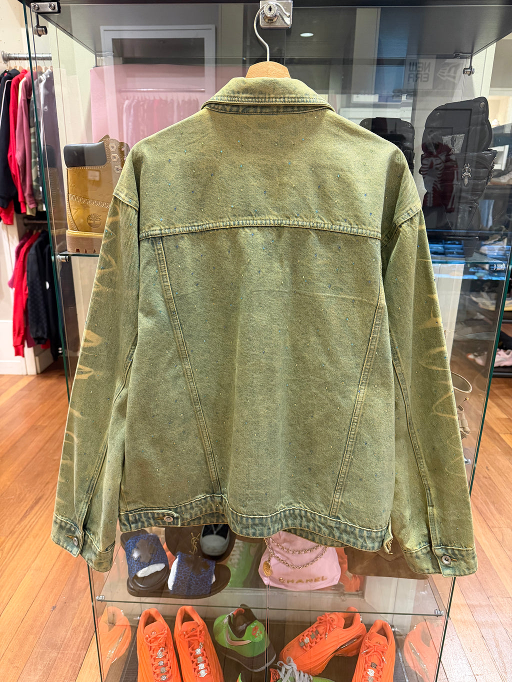Who Decides War Unfurled Cropped Denim Jacket