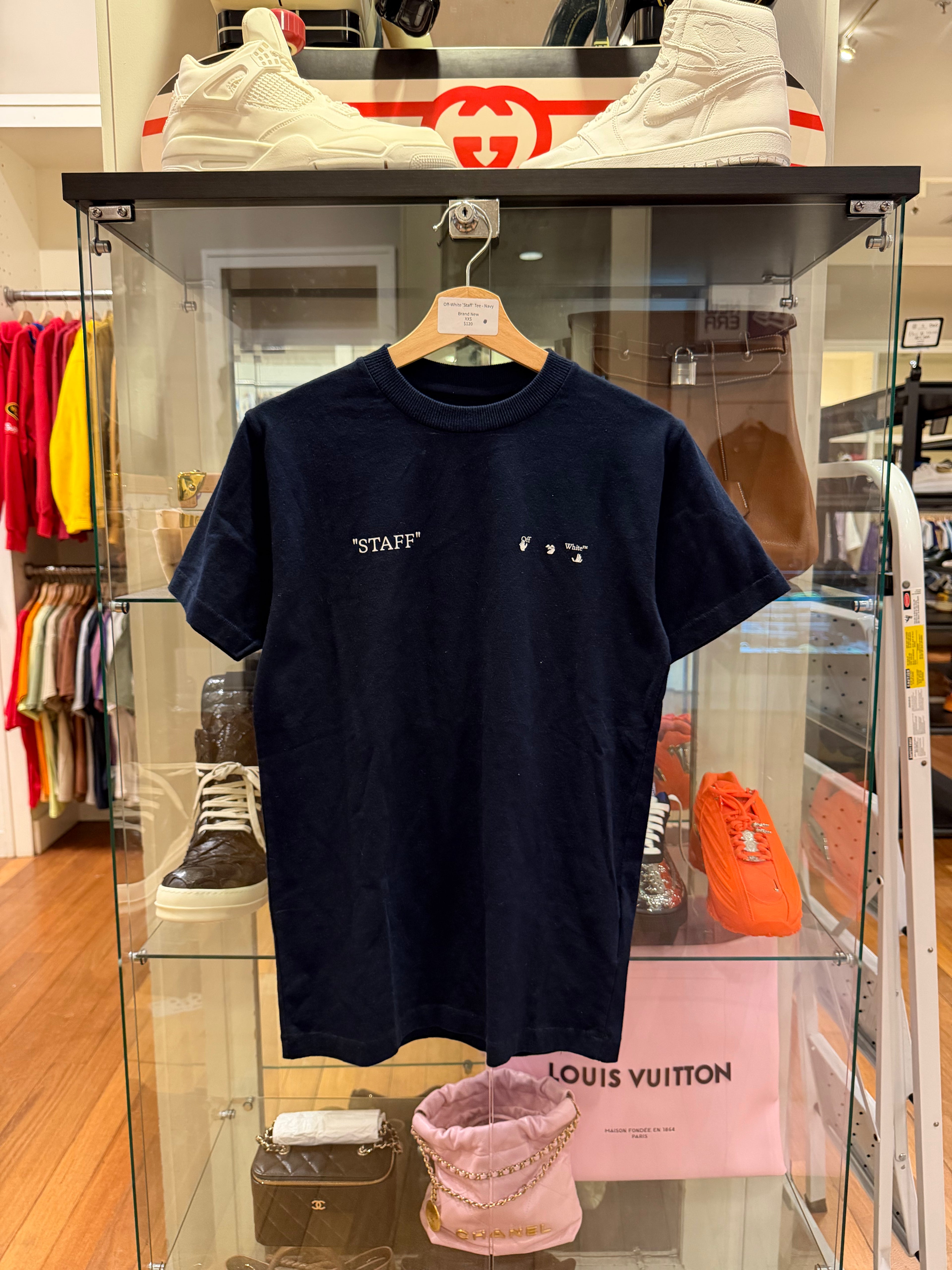 Off-White 'Staff' Tee - Navy