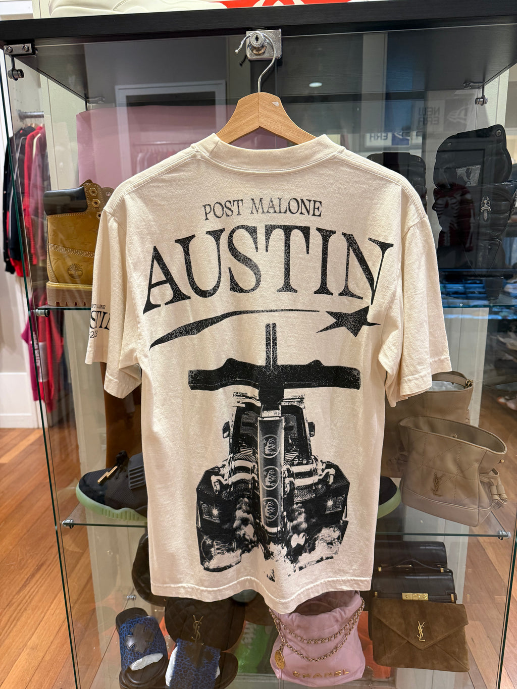 Hellstar x Post Malone Austin Tee - Cream