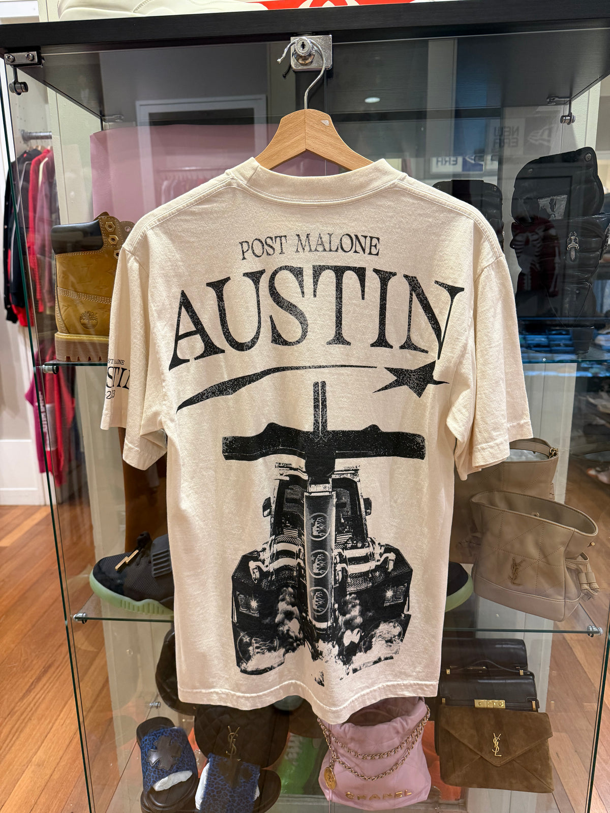 Hellstar x Post Malone Austin Tee - Cream