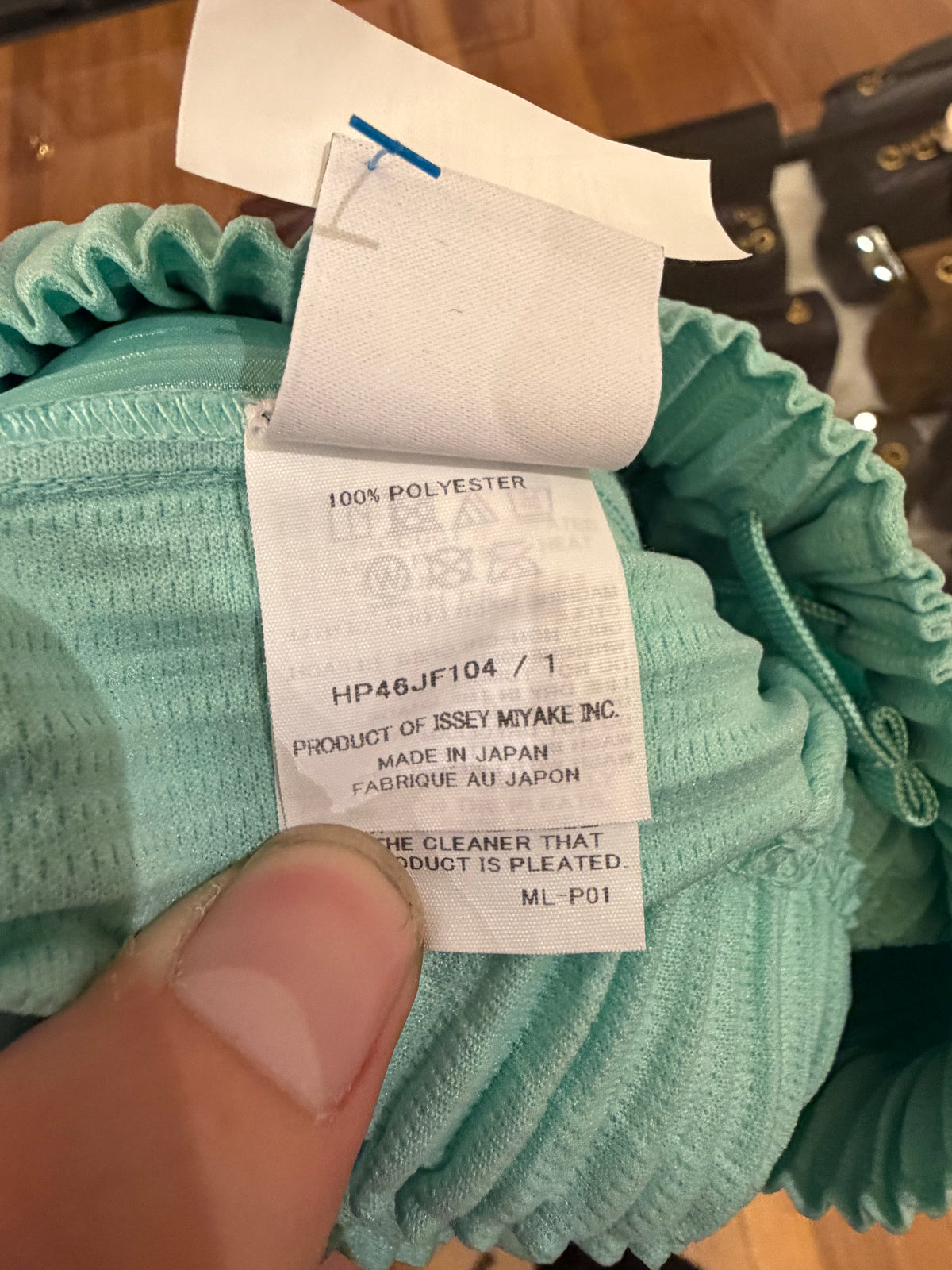 Issey Miyake Homme Pisse Pleated Pants - Aqua