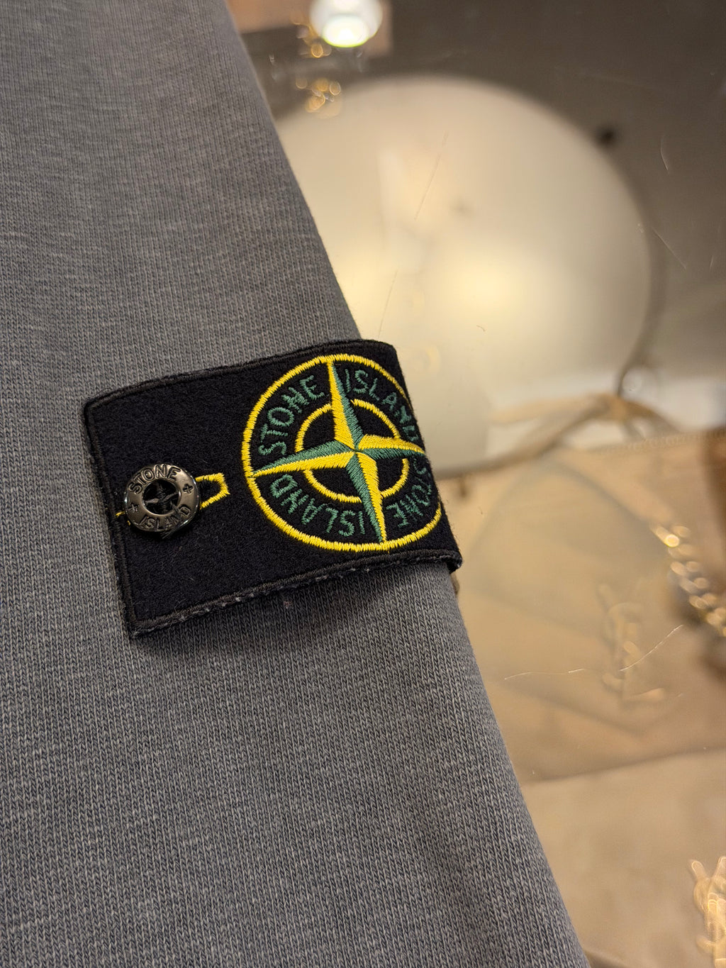 Stone Island Compass Patch Crewneck - Grey