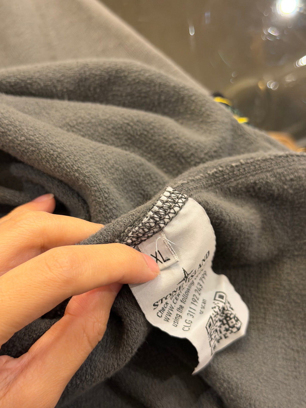 Stone Island Compass Patch Crewneck - Grey