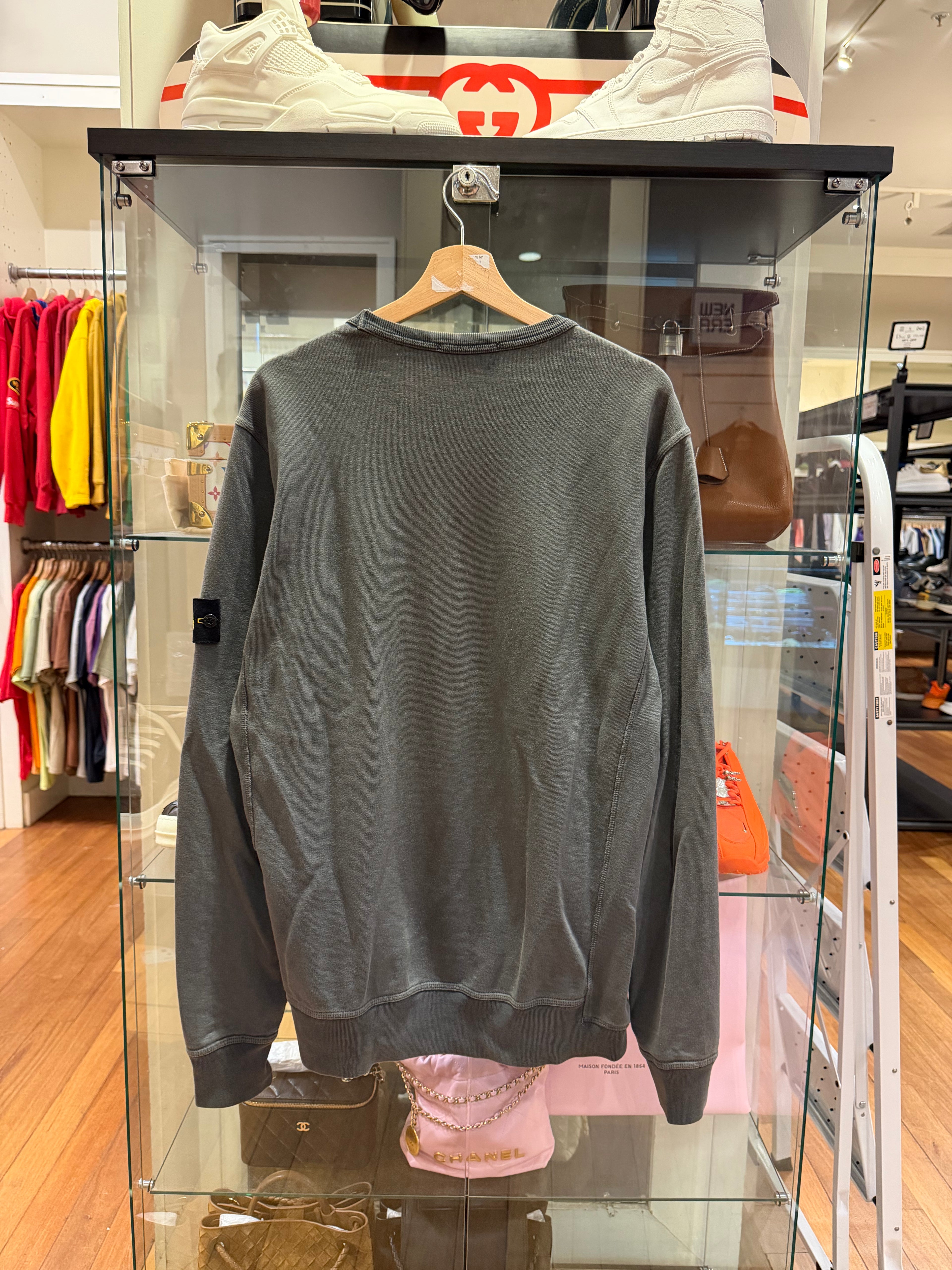 Stone Island Compass Patch Crewneck - Grey
