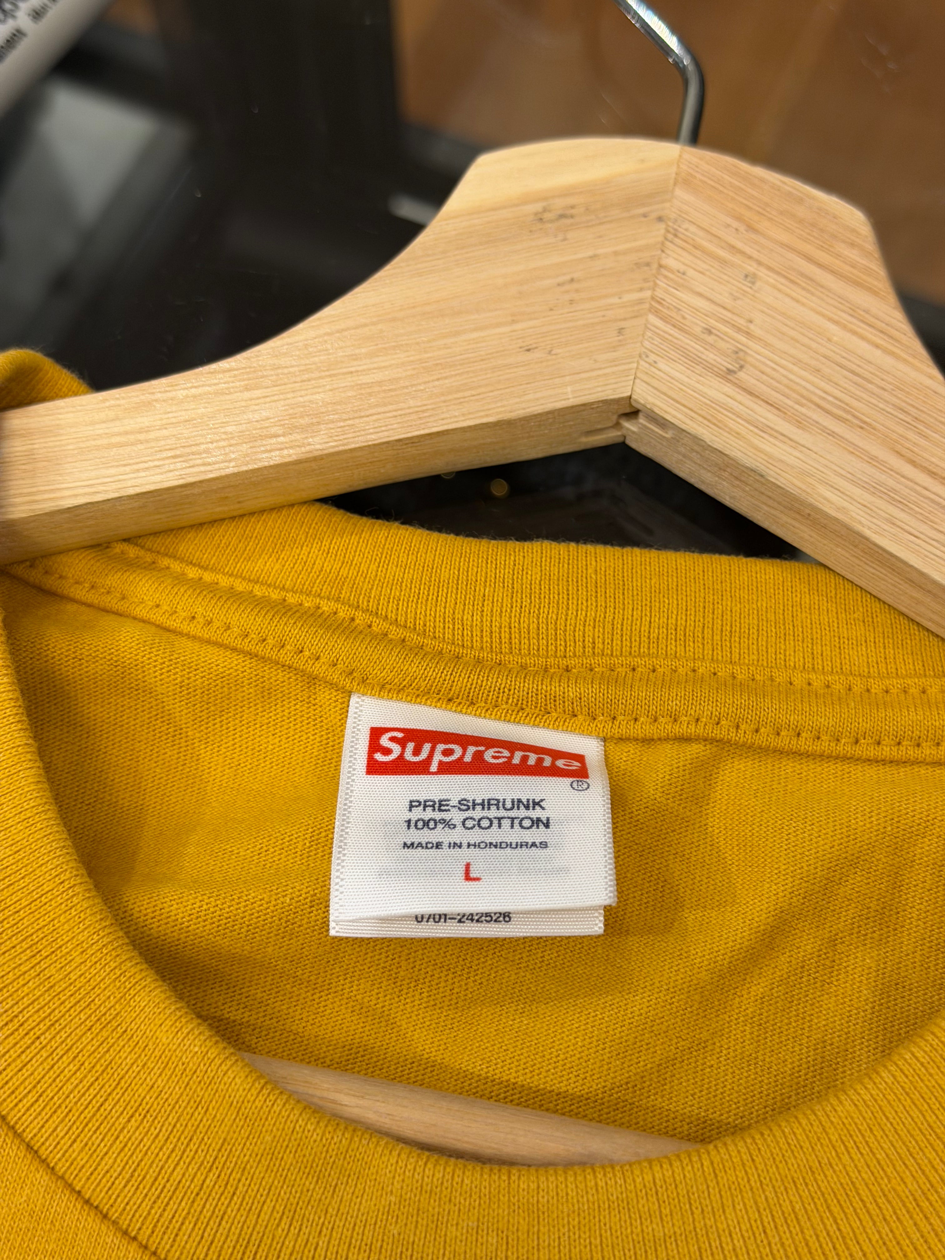 Supreme Fuck Money Tee- Mustard