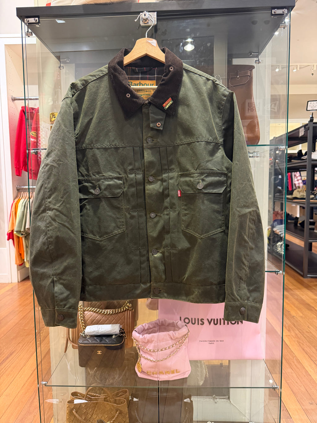 Barbour x Levi’s Type II Waxed Trucker Jacket