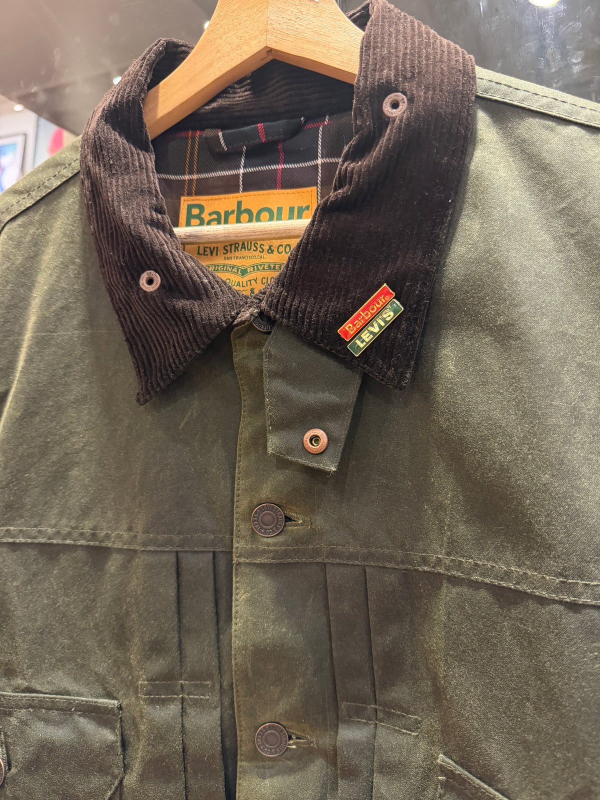 Barbour x Levi’s Type II Waxed Trucker Jacket