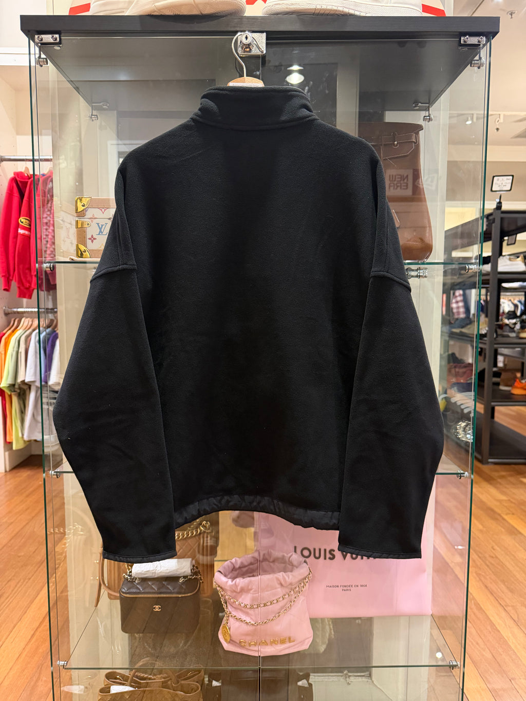 Chrome Hearts 1/4 Zip Fleece Pullover - Black