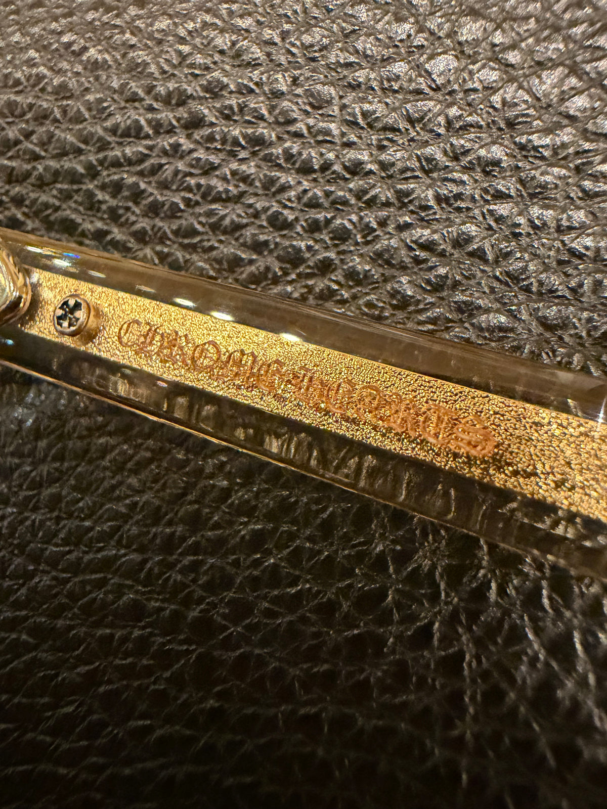 Chrome Hearts ‘Trypoleagain’ Sunglasses - Crystal/Gold