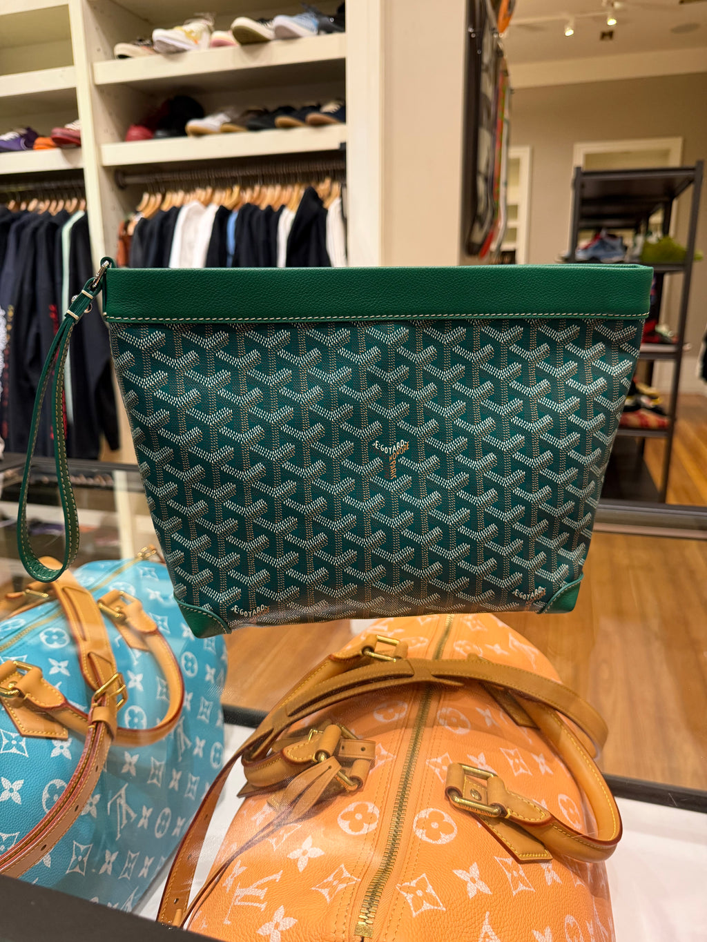 Goyard Conti Pouch - Green