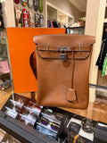 Hermes Hac a Dos GM Backpack in Fauve Barenia Faubourg