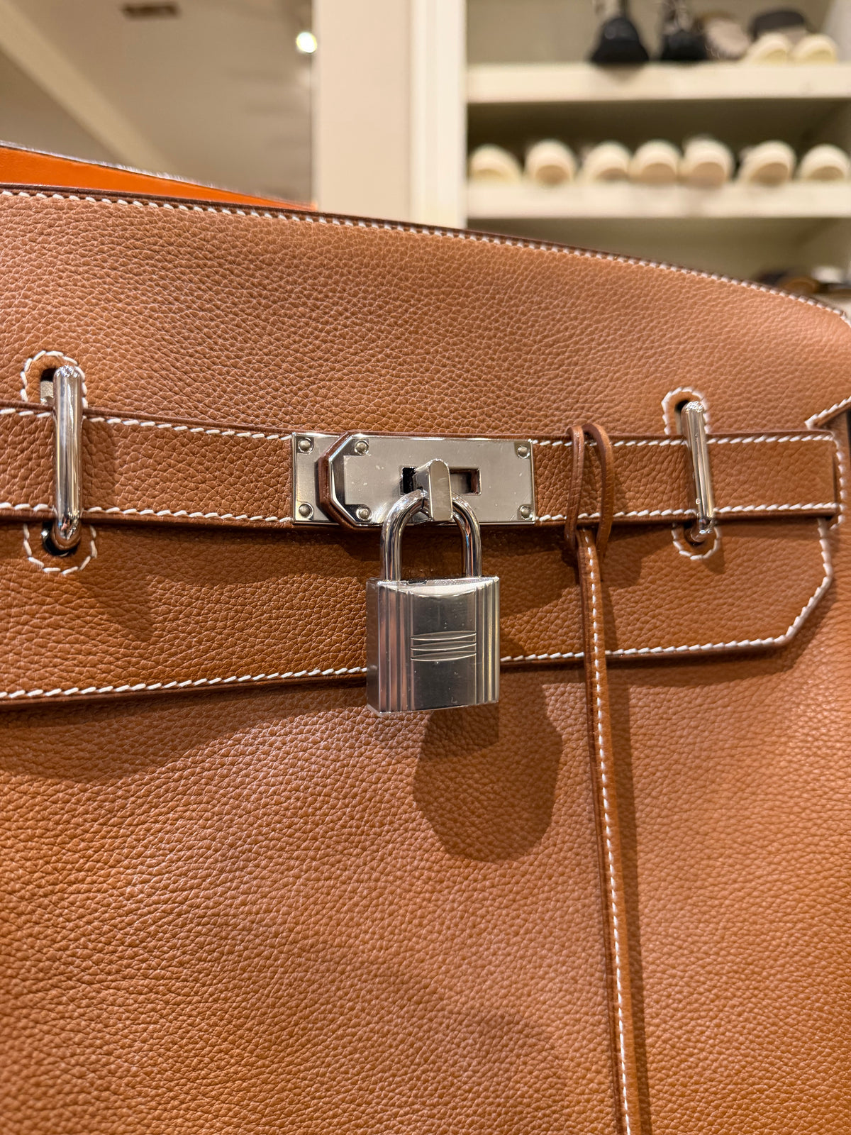 Hermes Hac a Dos GM Backpack in Fauve Barenia Faubourg