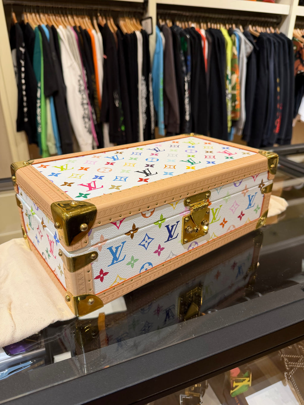 Louis Vuitton LV x TM Coffret 8 Montres NV Monogram Watch Trunk - White