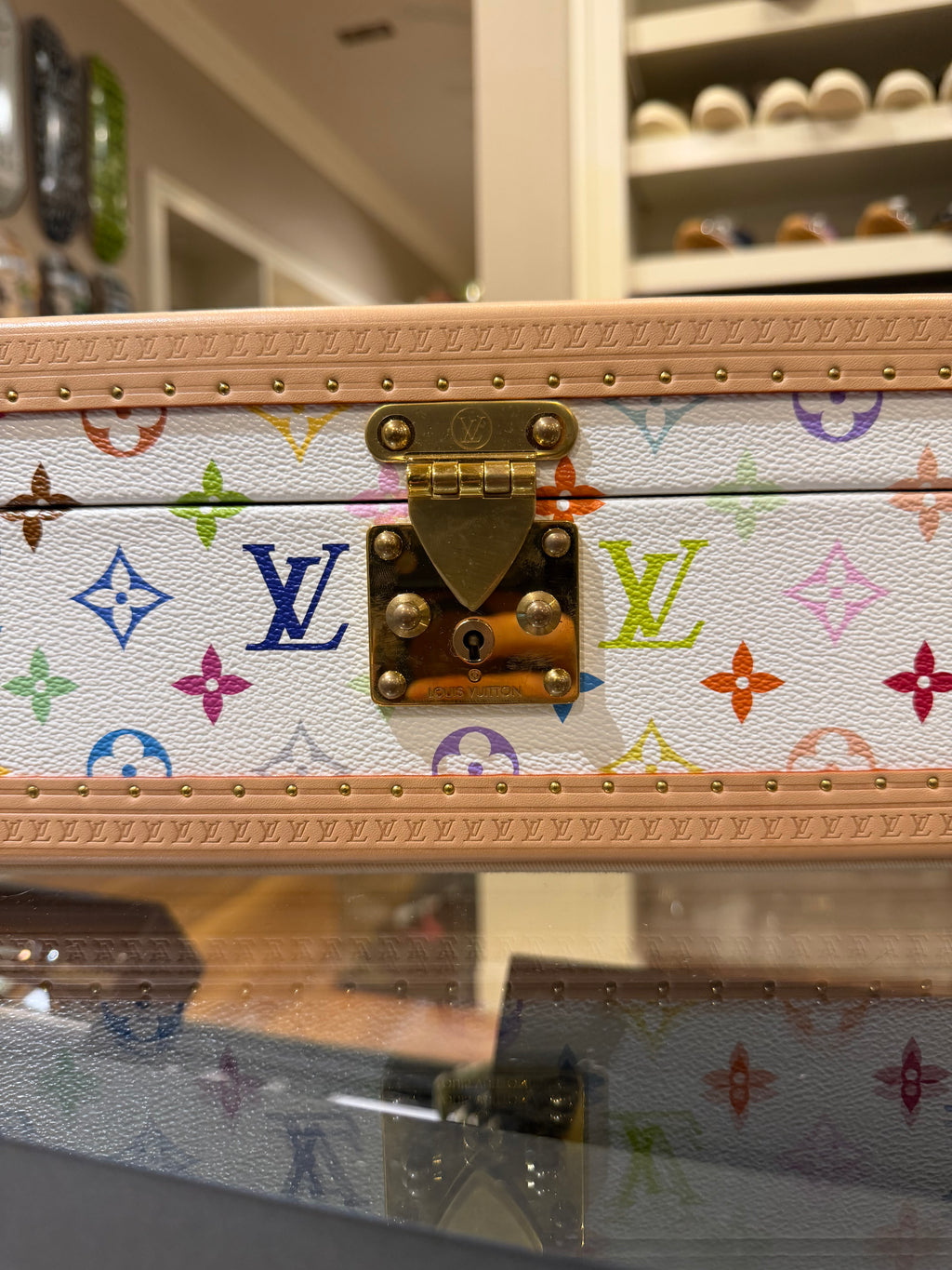 Louis Vuitton LV x TM Coffret 8 Montres NV Monogram Watch Trunk - White