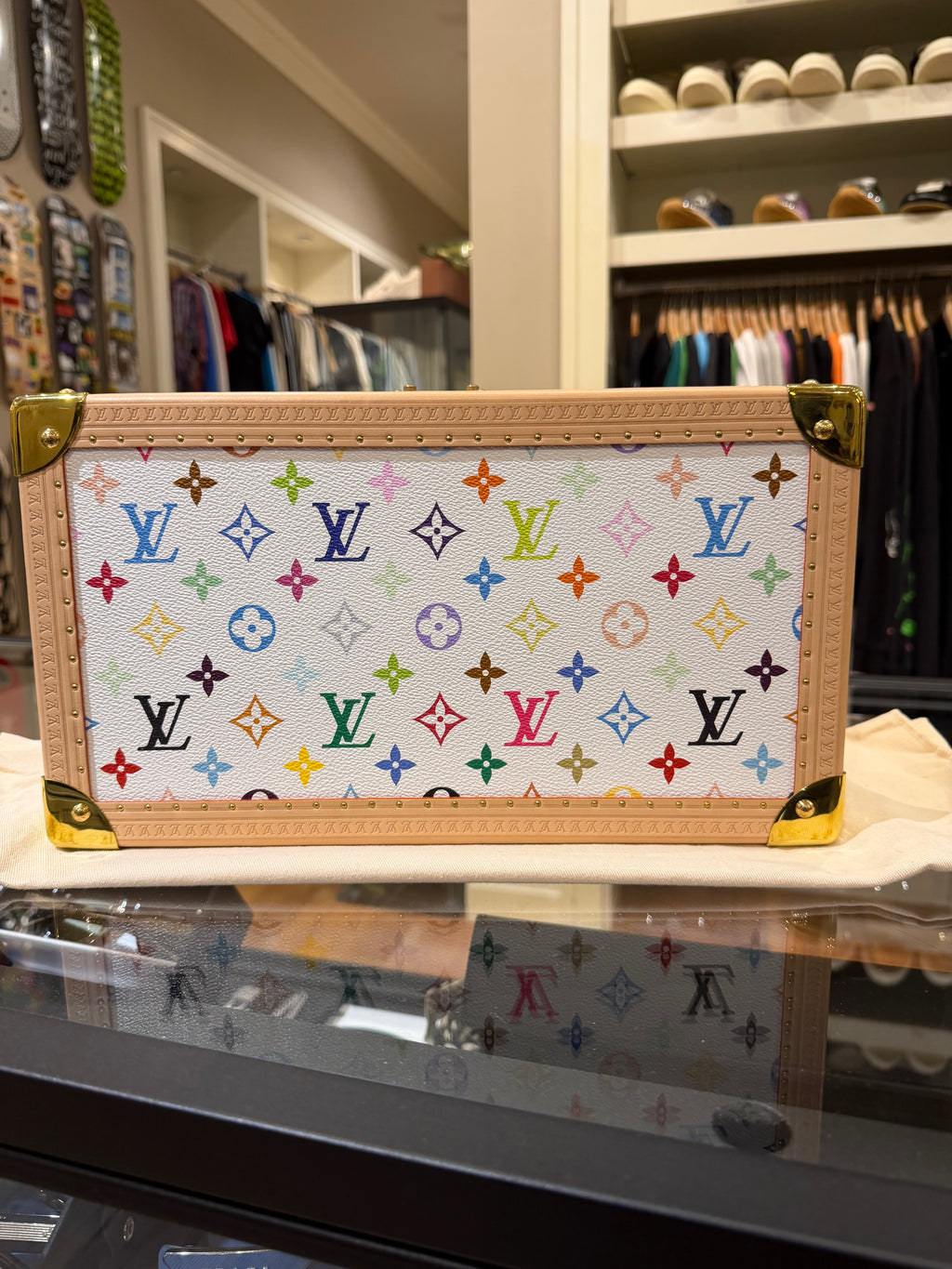 Louis Vuitton LV x TM Coffret 8 Montres NV Monogram Watch Trunk - White