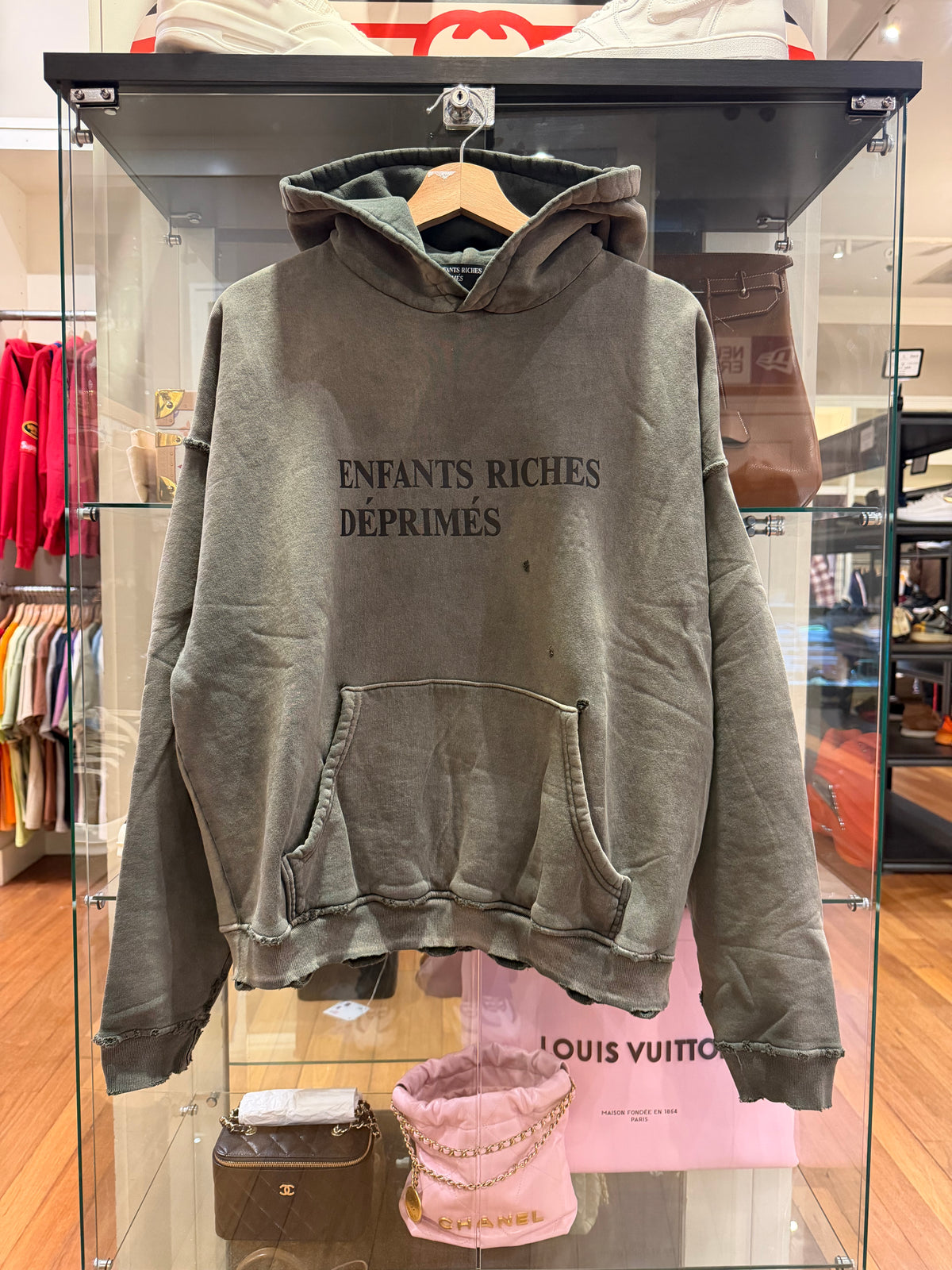 Enfants Riches Deprimes Logo Distressed Hoodie