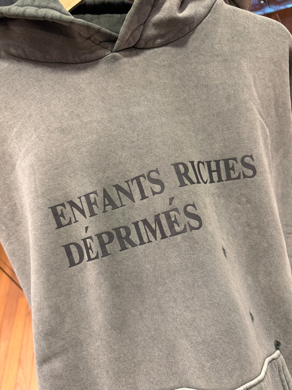 Enfants Riches Deprimes Logo Distressed Hoodie