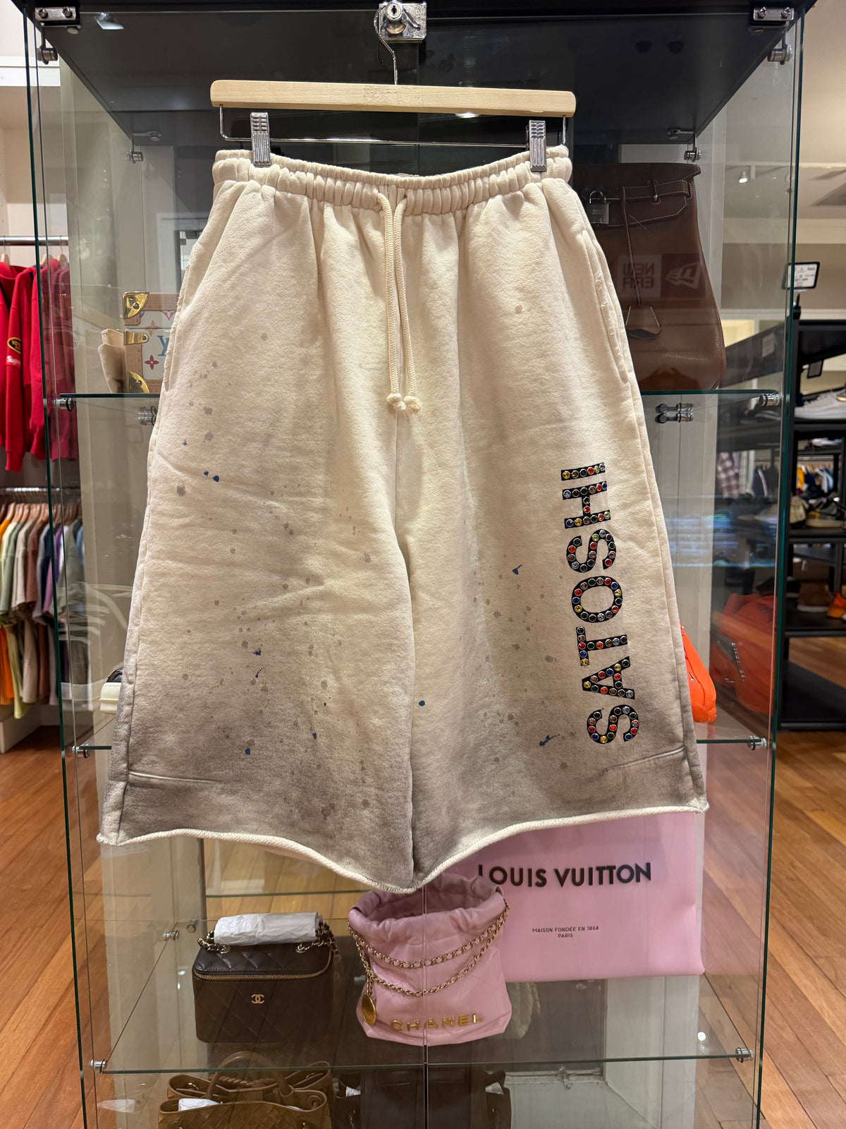 Satoshi Nakamoto Drifter Sweatshorts - White