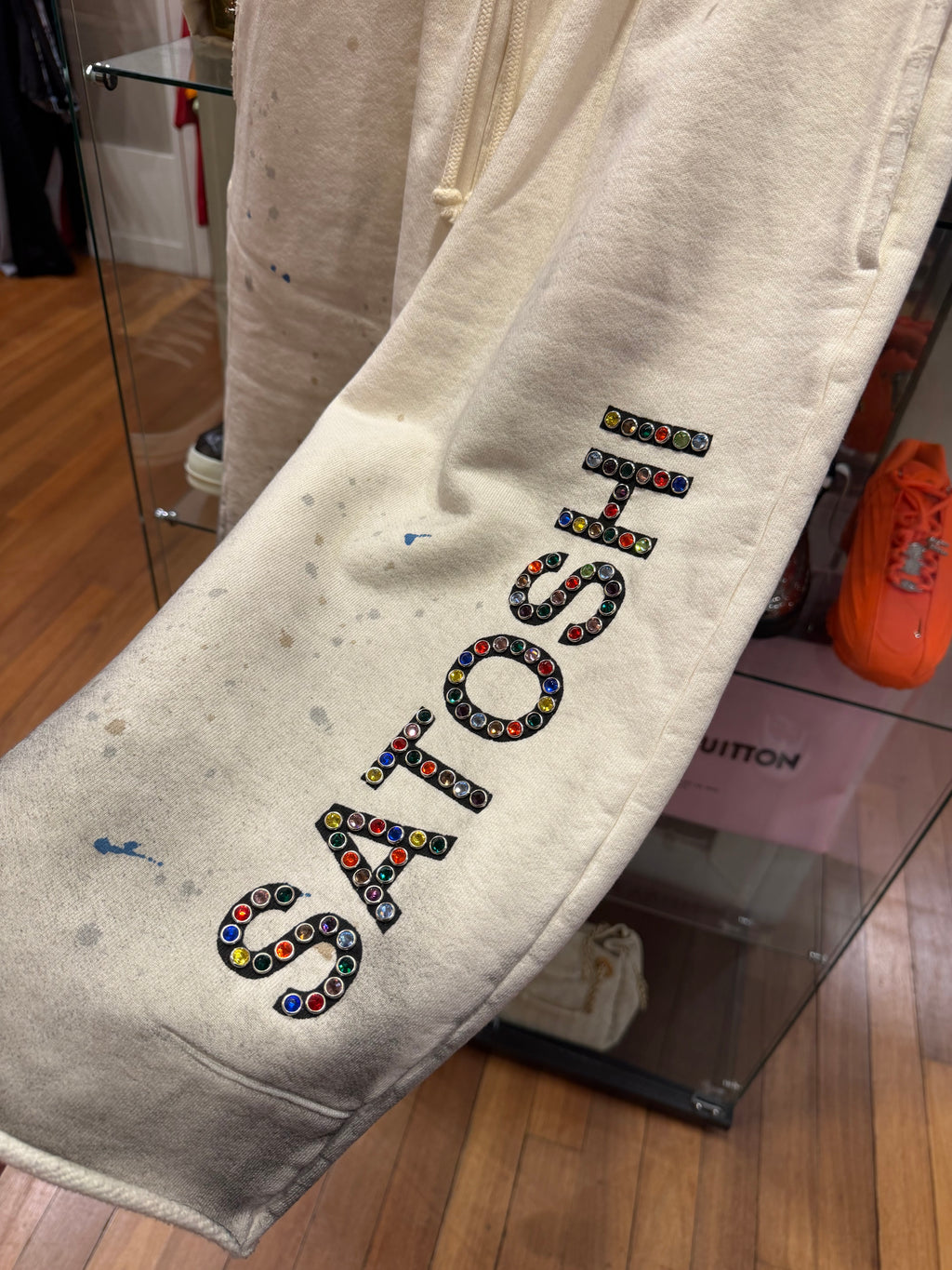 Satoshi Nakamoto Drifter Sweatshorts - White