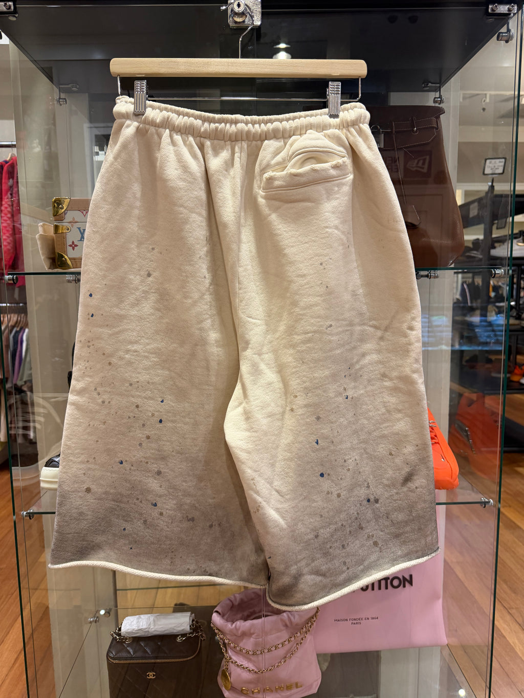 Satoshi Nakamoto Drifter Sweatshorts - White