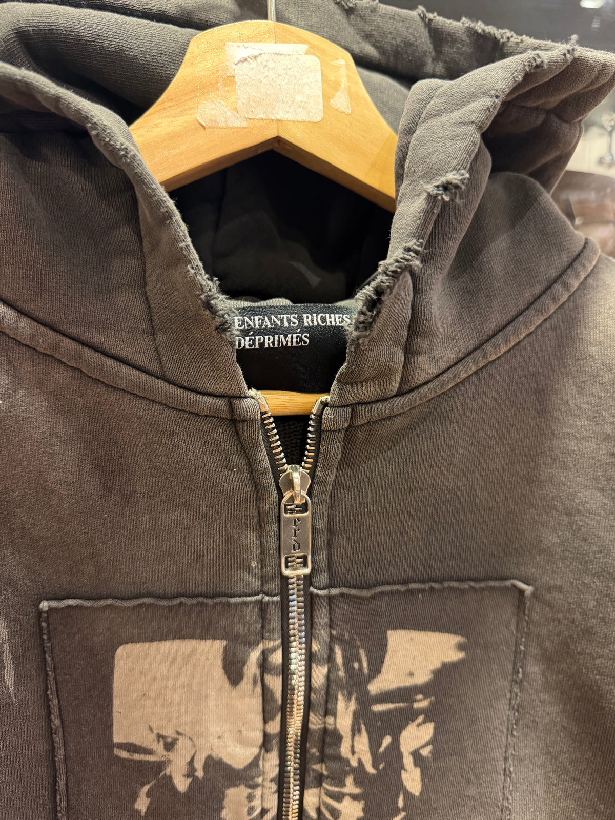 Enfants Riches Deprimes ‘God With Revolver’ Assemblage Zip Up Hoodie