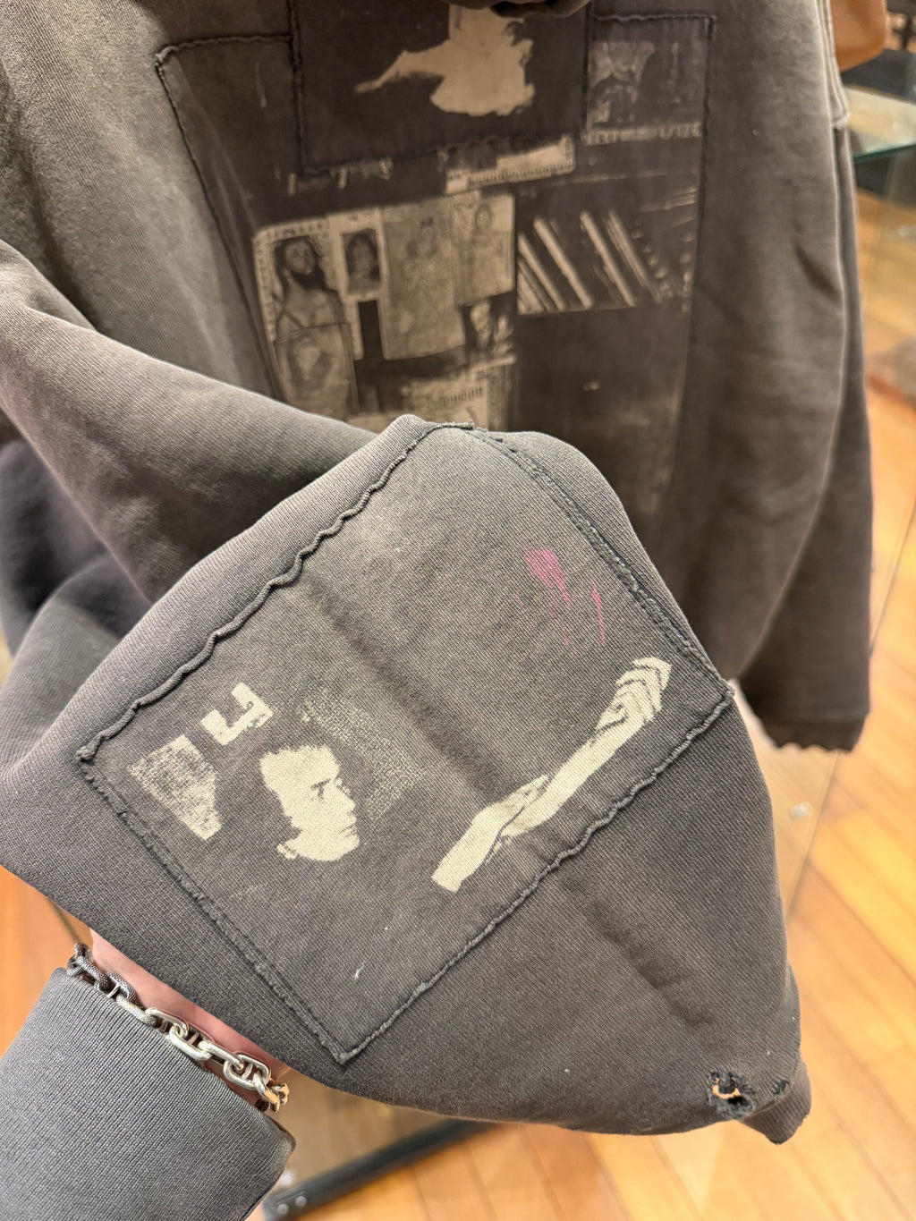 Enfants Riches Deprimes ‘God With Revolver’ Assemblage Zip Up Hoodie
