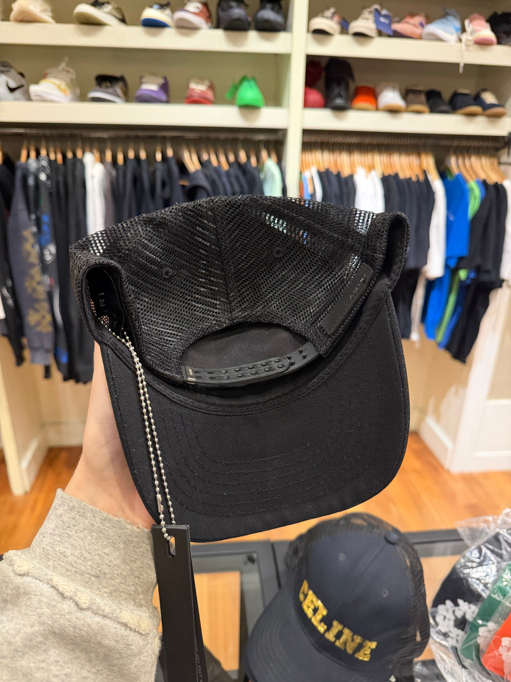 Amiri Reaper Trucker Hat - Black / Red