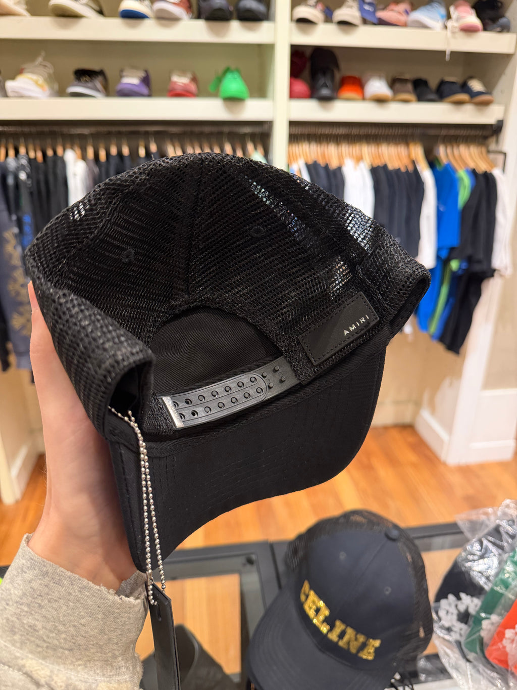Amiri Reaper Trucker Hat - Black / Red