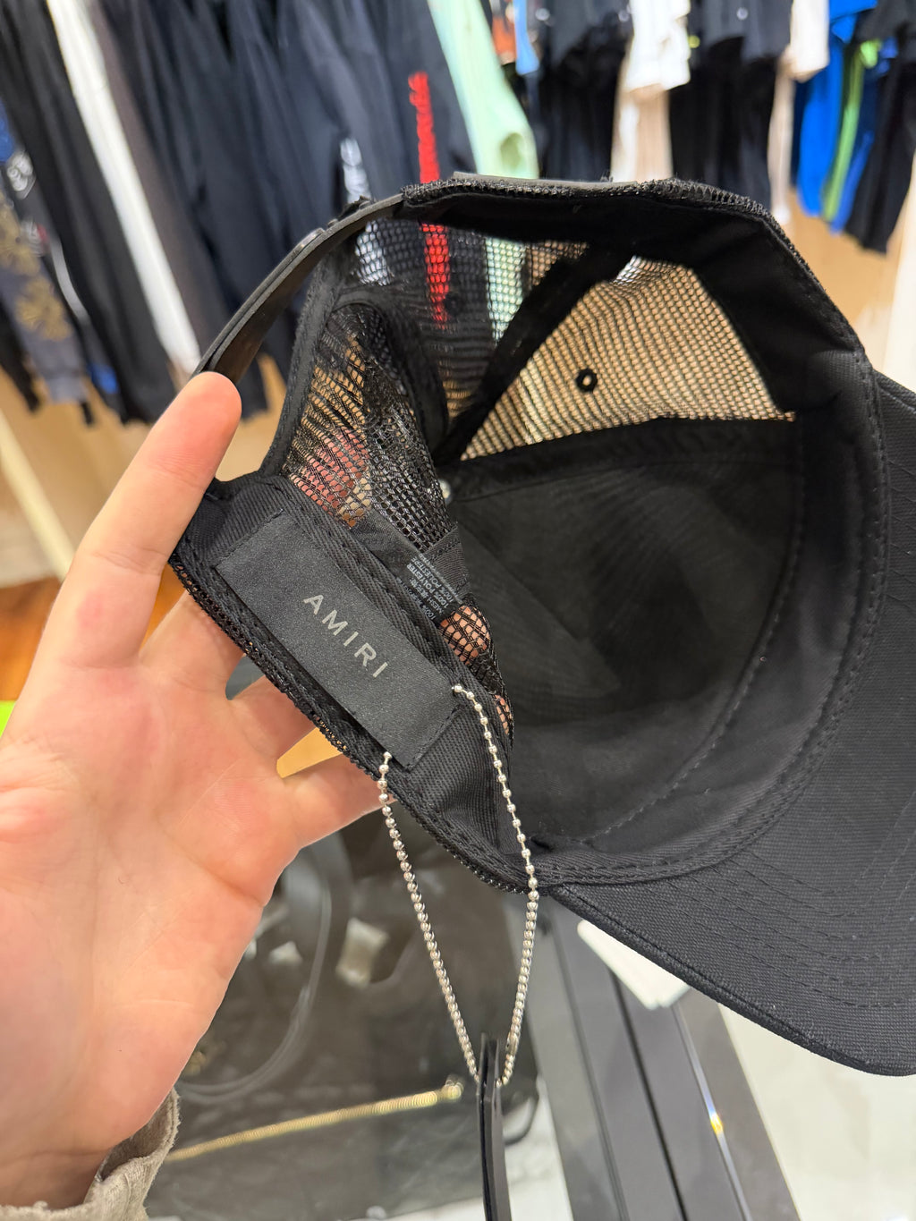 Amiri Reaper Trucker Hat - Black / Red