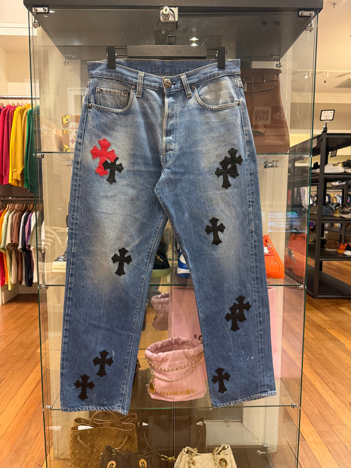 Chrome Hearts Cross Patch Levi’s 501 Denim - Blue
