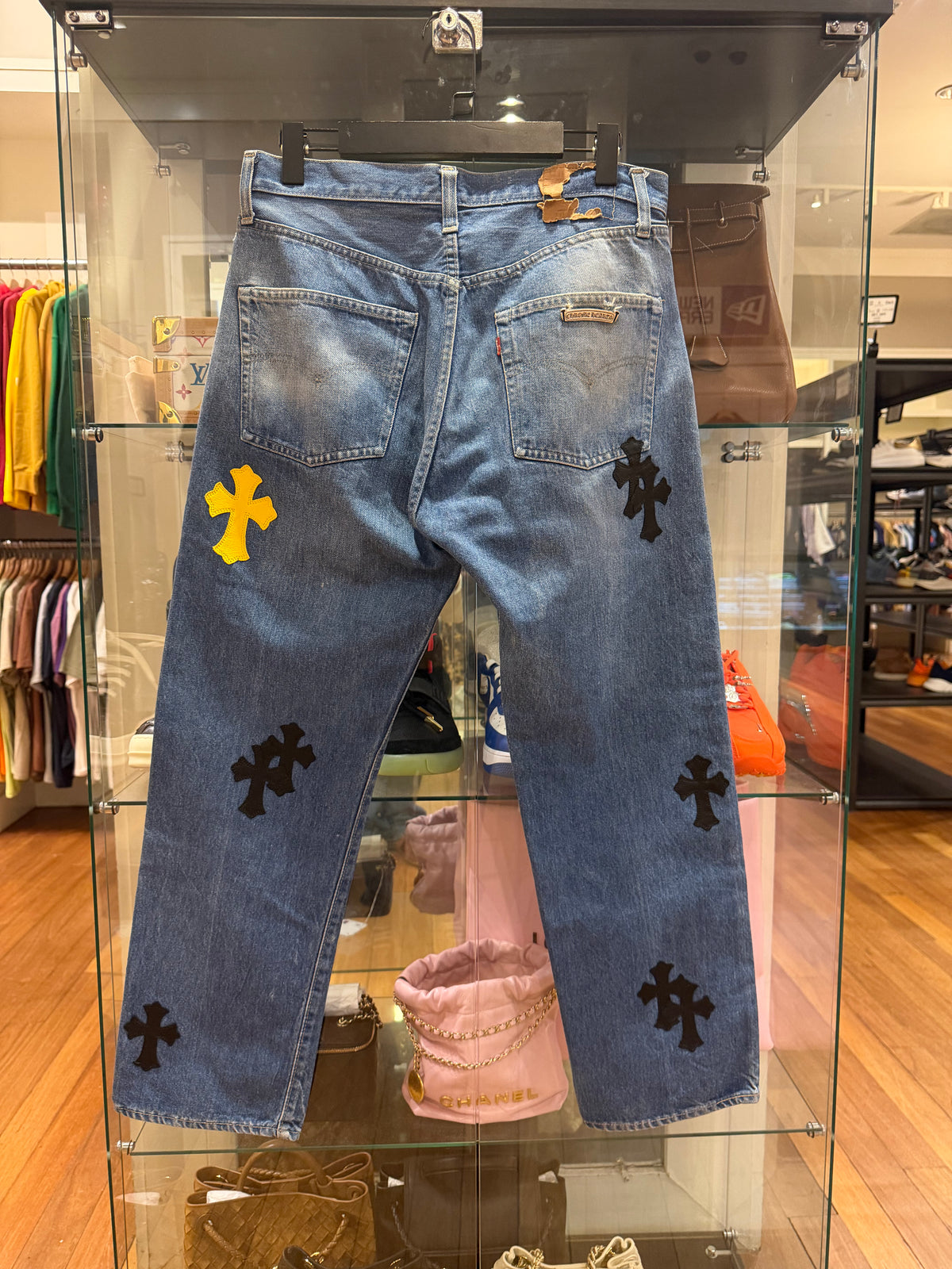 Chrome Hearts Cross Patch Levi’s 501 Denim - Blue