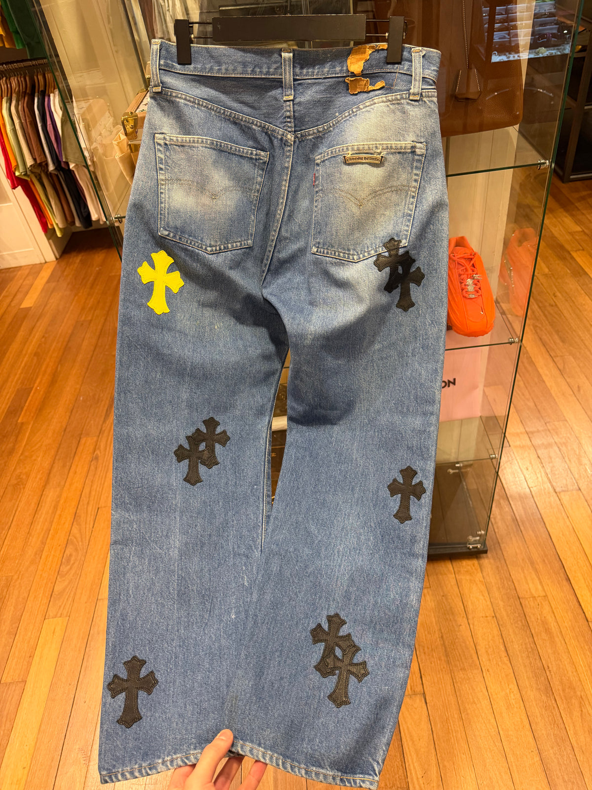 Chrome Hearts Cross Patch Levi’s 501 Denim - Blue