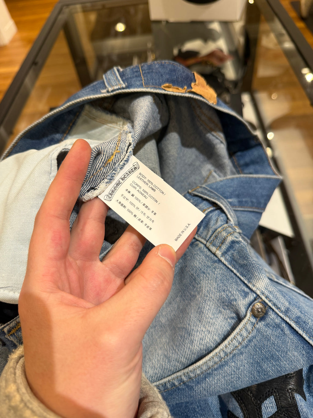 Chrome Hearts Cross Patch Levi’s 501 Denim - Blue