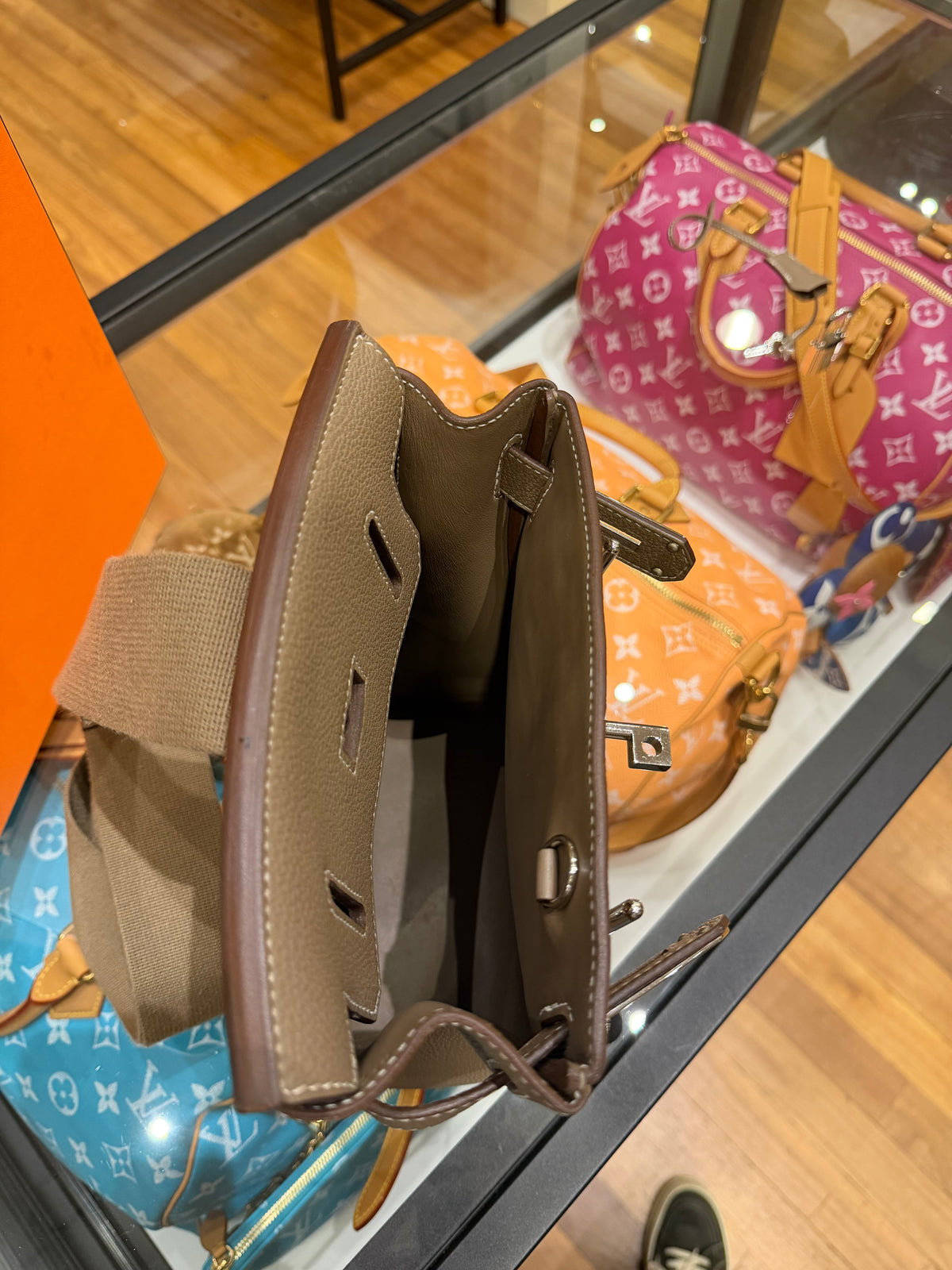 Hermes Hac A Dos PM Backpack in Etoupe